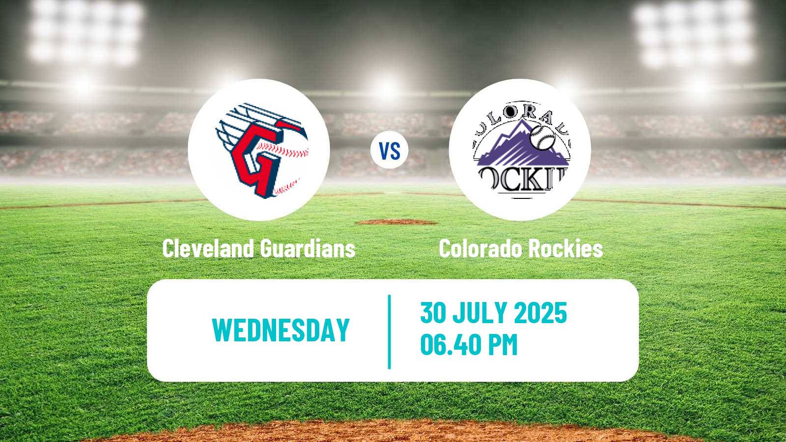 Baseball MLB Cleveland Guardians - Colorado Rockies