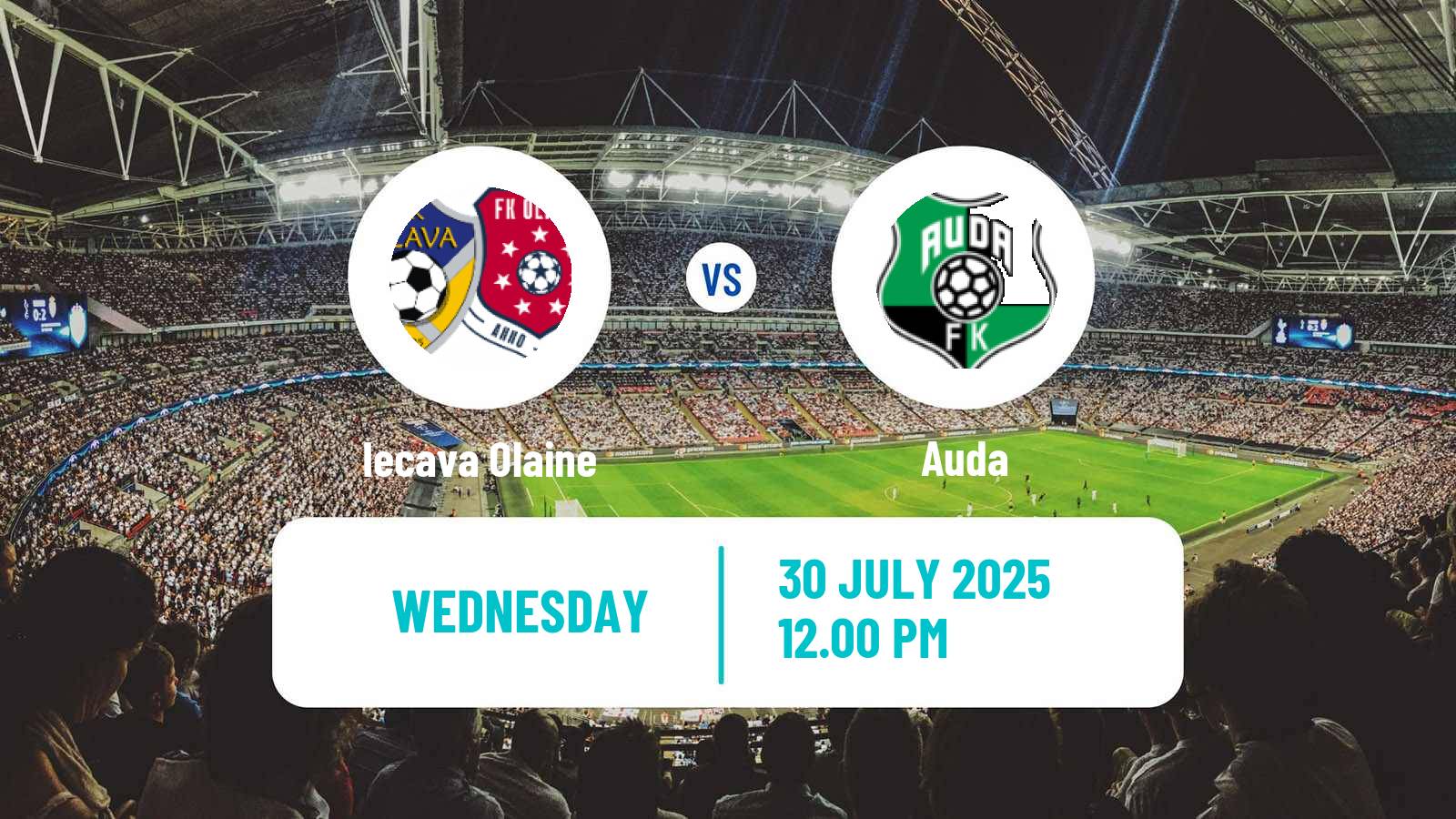 Football Latvian 1 Liga Women Iecava Olaine - Auda
