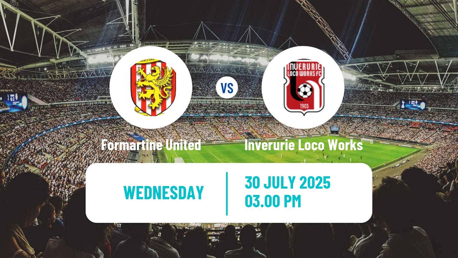 Football Scottish Highland League Formartine United - Inverurie Loco Works