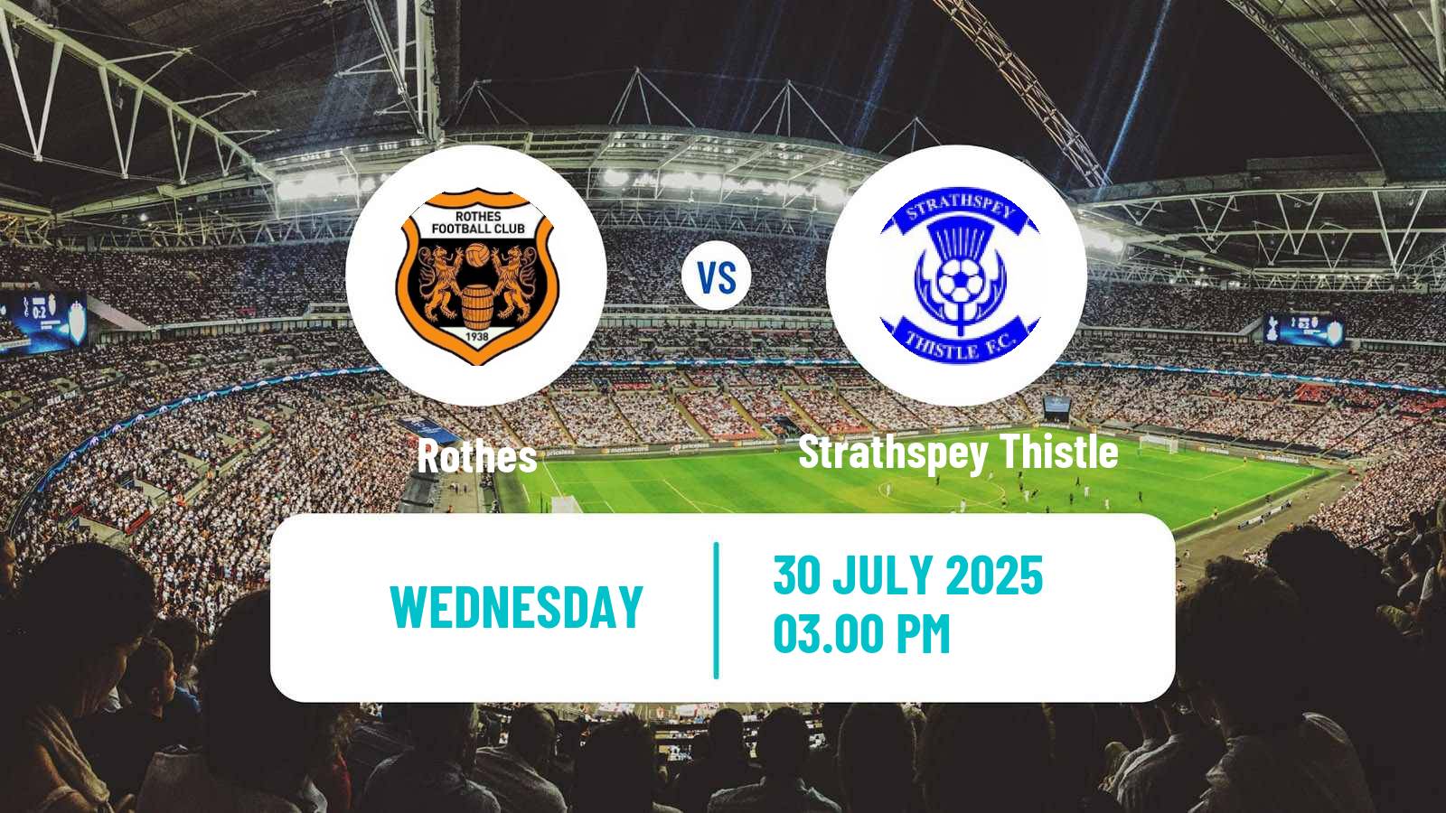Football Scottish Highland League Rothes - Strathspey Thistle