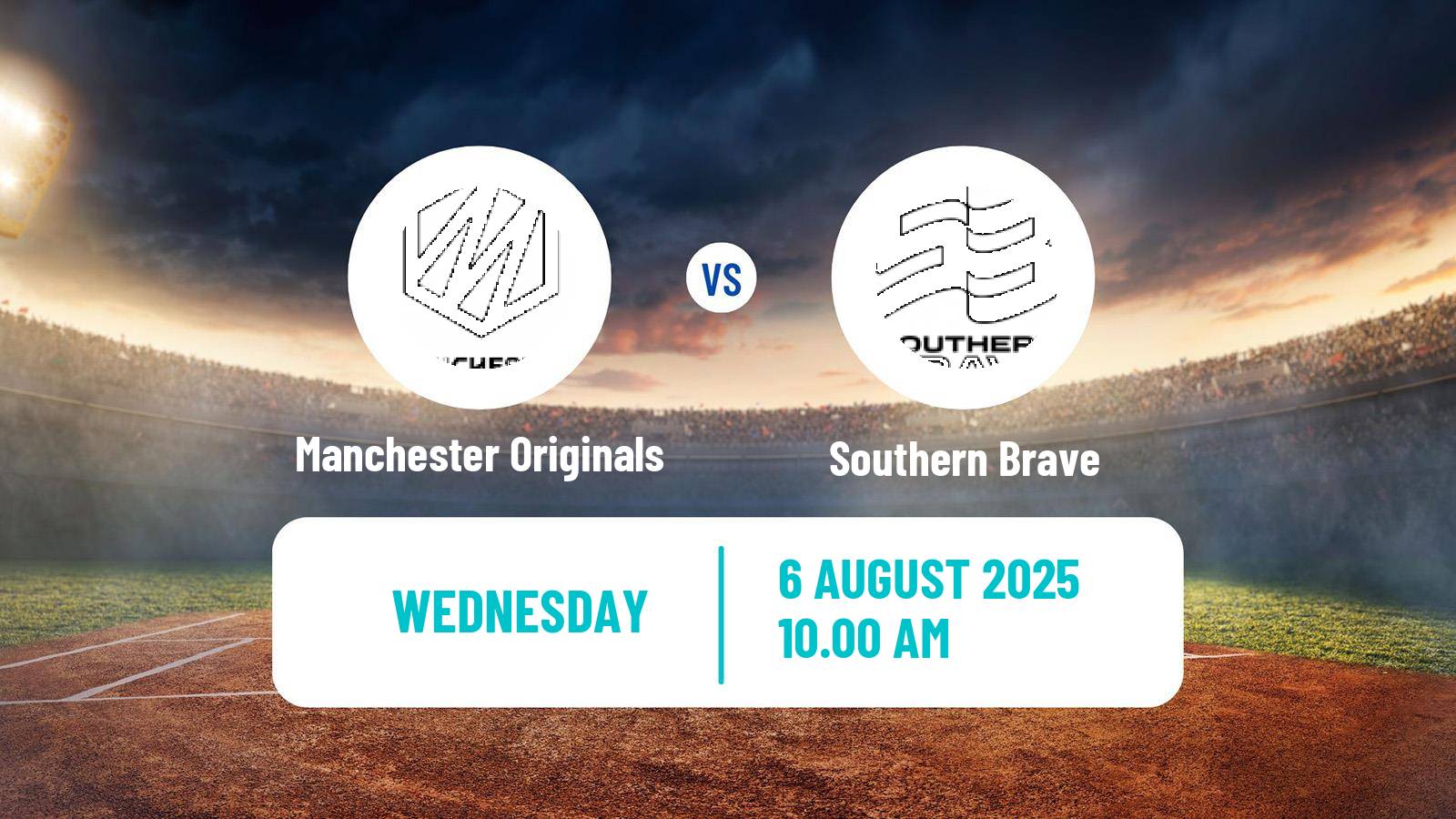 Cricket United Kingdom The Hundred Cricket Women Manchester Originals - Southern Brave