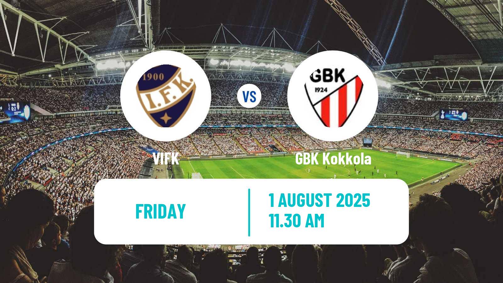 Football Finnish Kakkonen Group C VIFK - GBK Kokkola