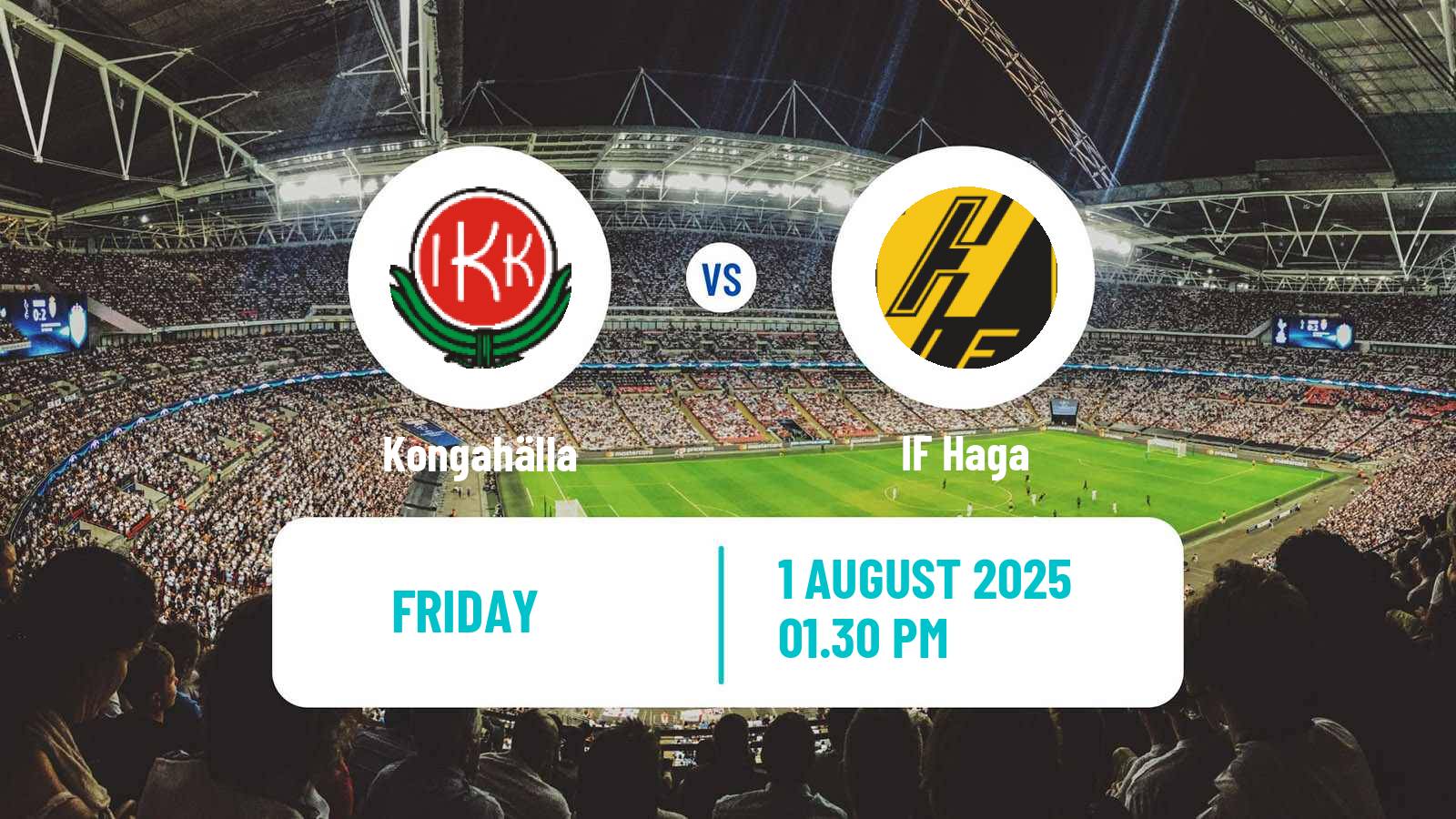Football Swedish Division 2 - Norra Götaland Kongahälla - Haga