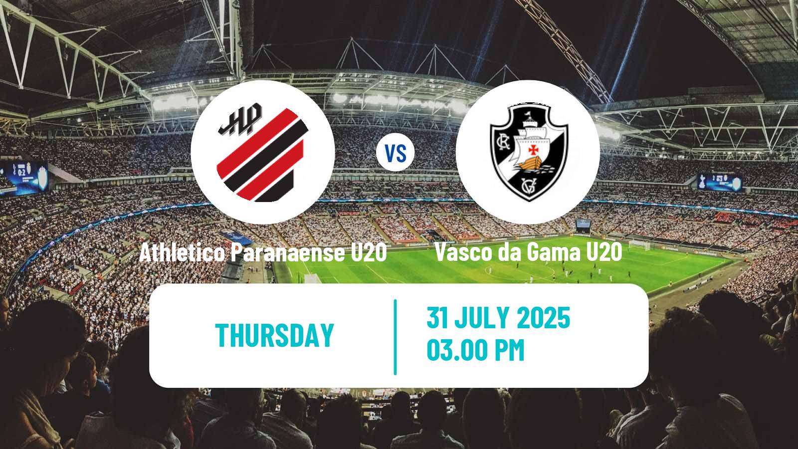 Football Brasileiro U20 Athletico Paranaense U20 - Vasco da Gama U20