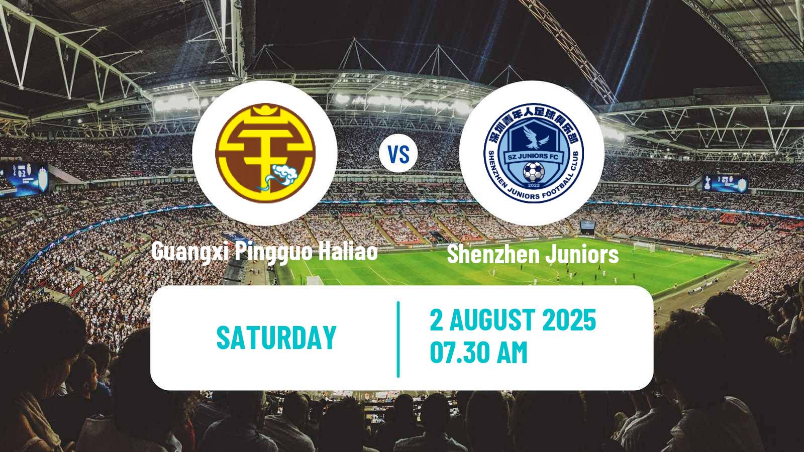 Football Chinese Jia League Guangxi Pingguo Haliao - Shenzhen Juniors
