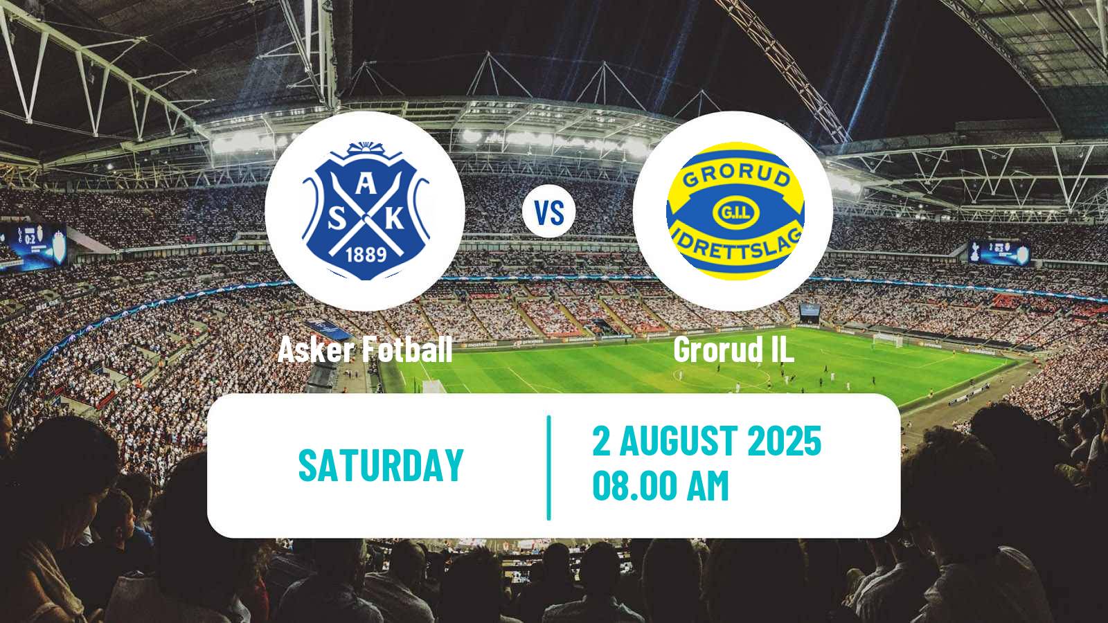 Football Norwegian Division 2 - Group 2 Asker Fotball - Grorud