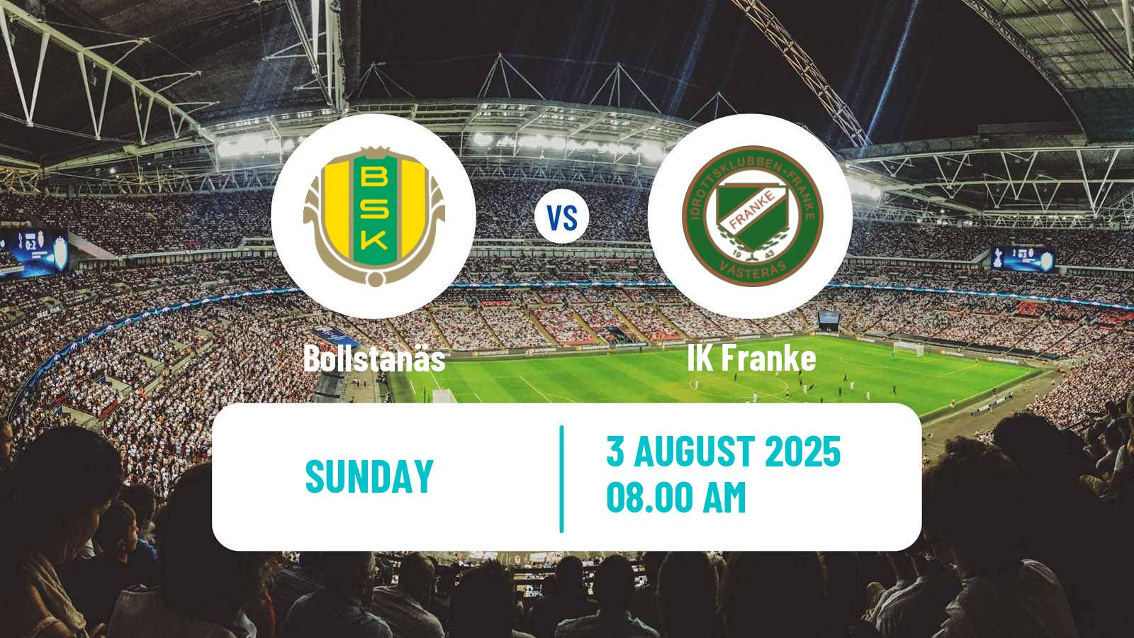 Football Swedish Division 2 - Norra Svealand Bollstanäs - IK Franke