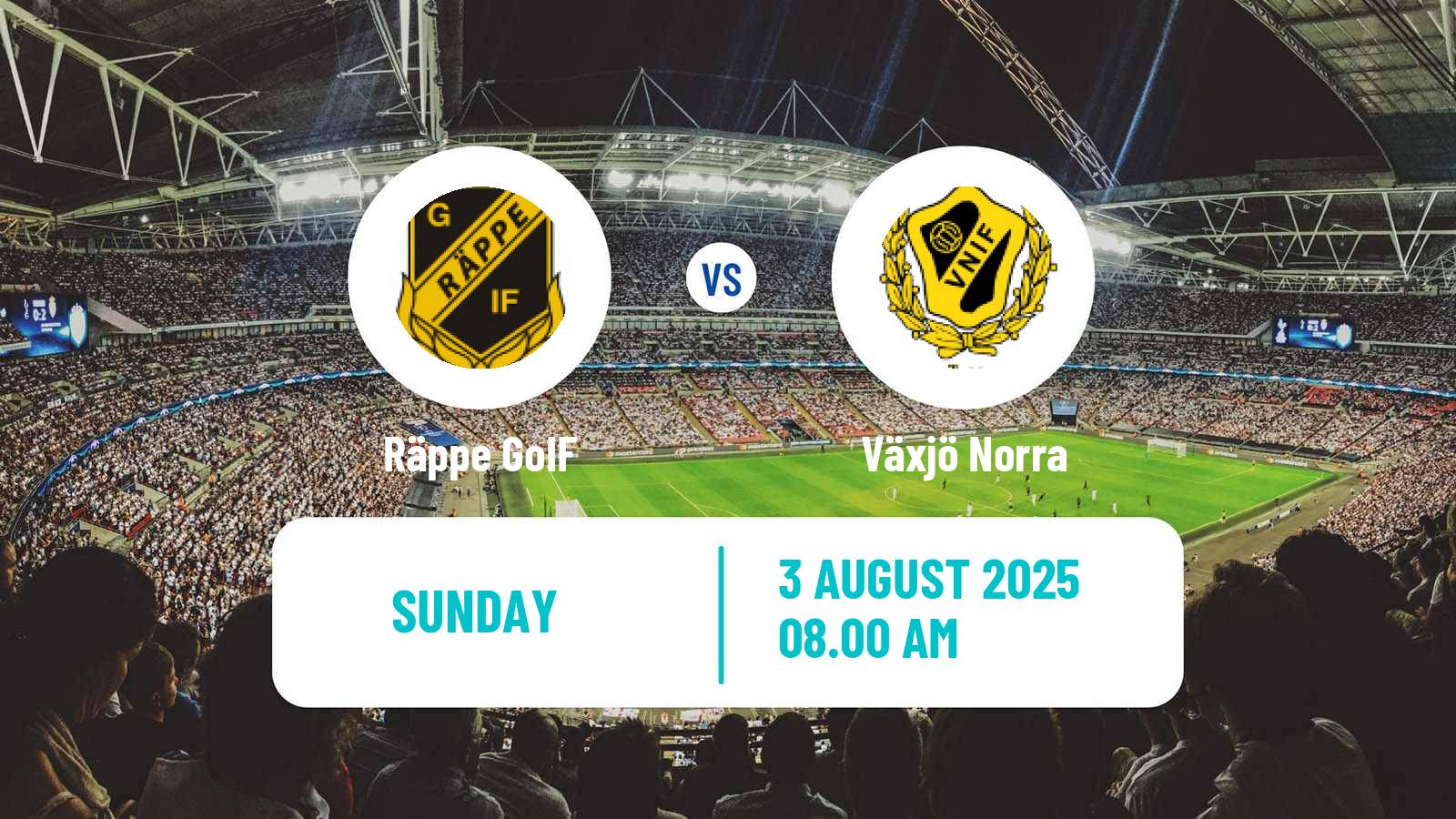 Football Swedish Division 2 - Södra Götaland Räppe GoIF - Växjö Norra