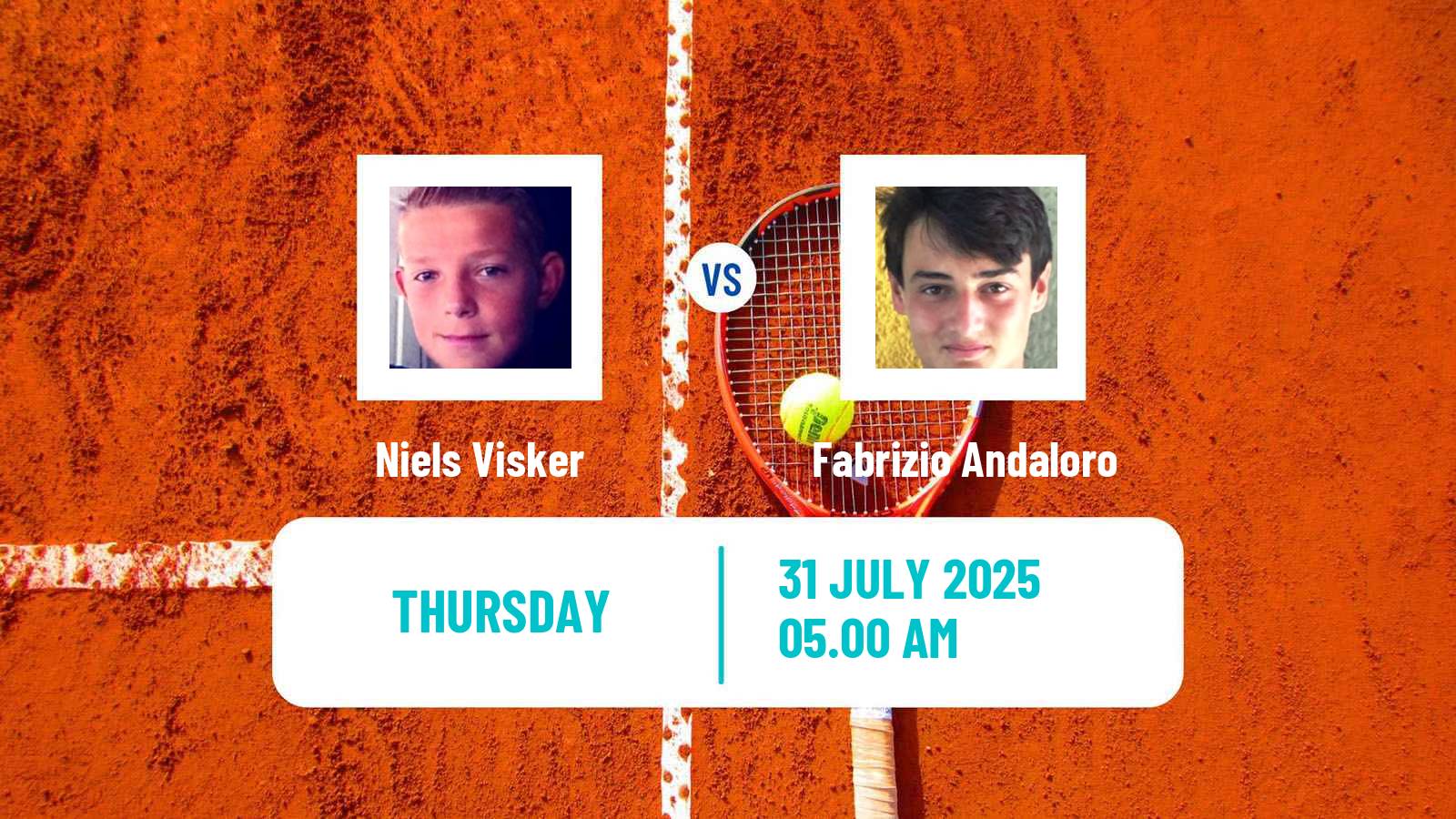 Tennis ITF M25 Wetzlar Men Niels Visker - Fabrizio Andaloro