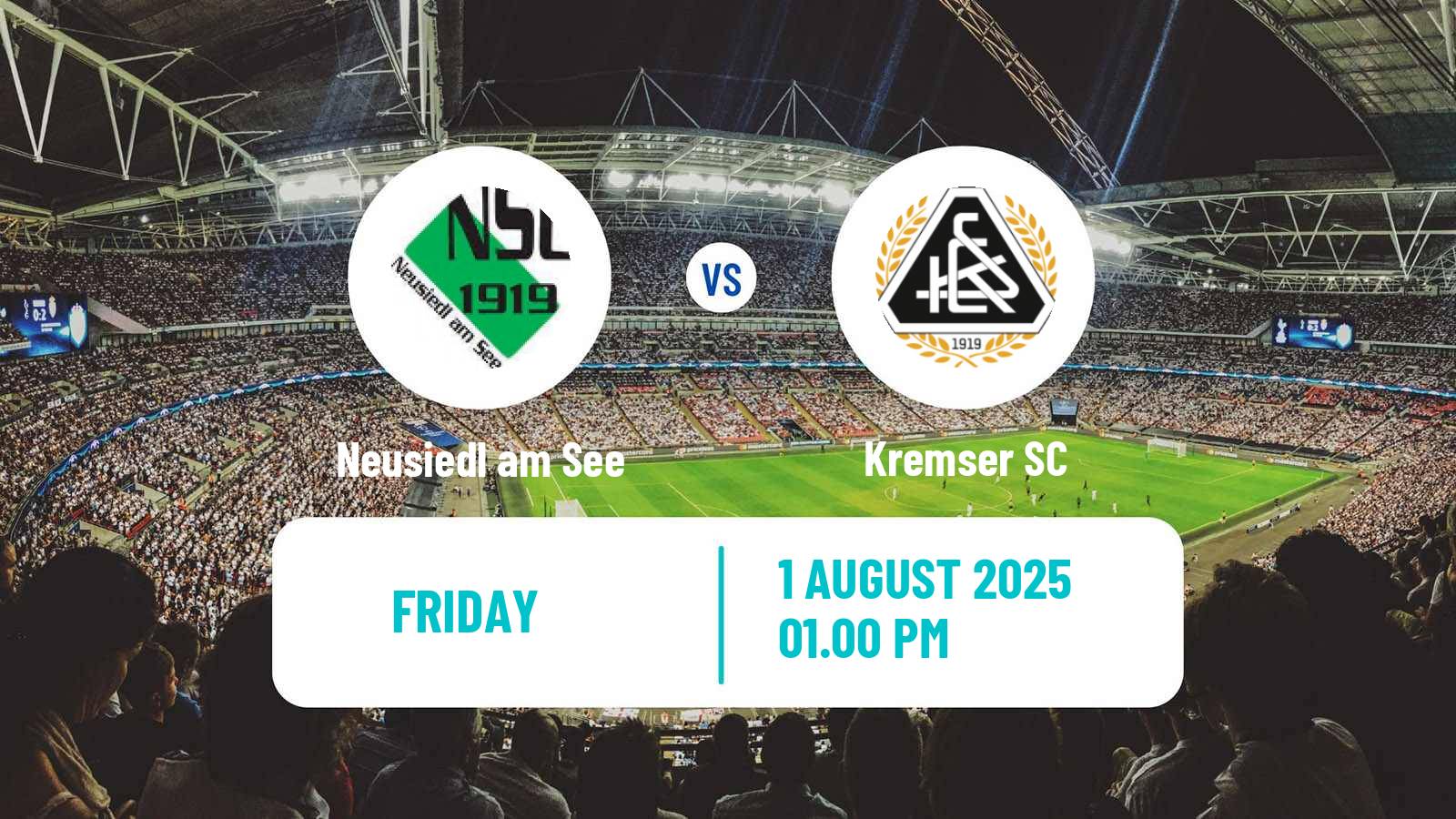 Football Austrian Regionalliga East Neusiedl am See - Kremser