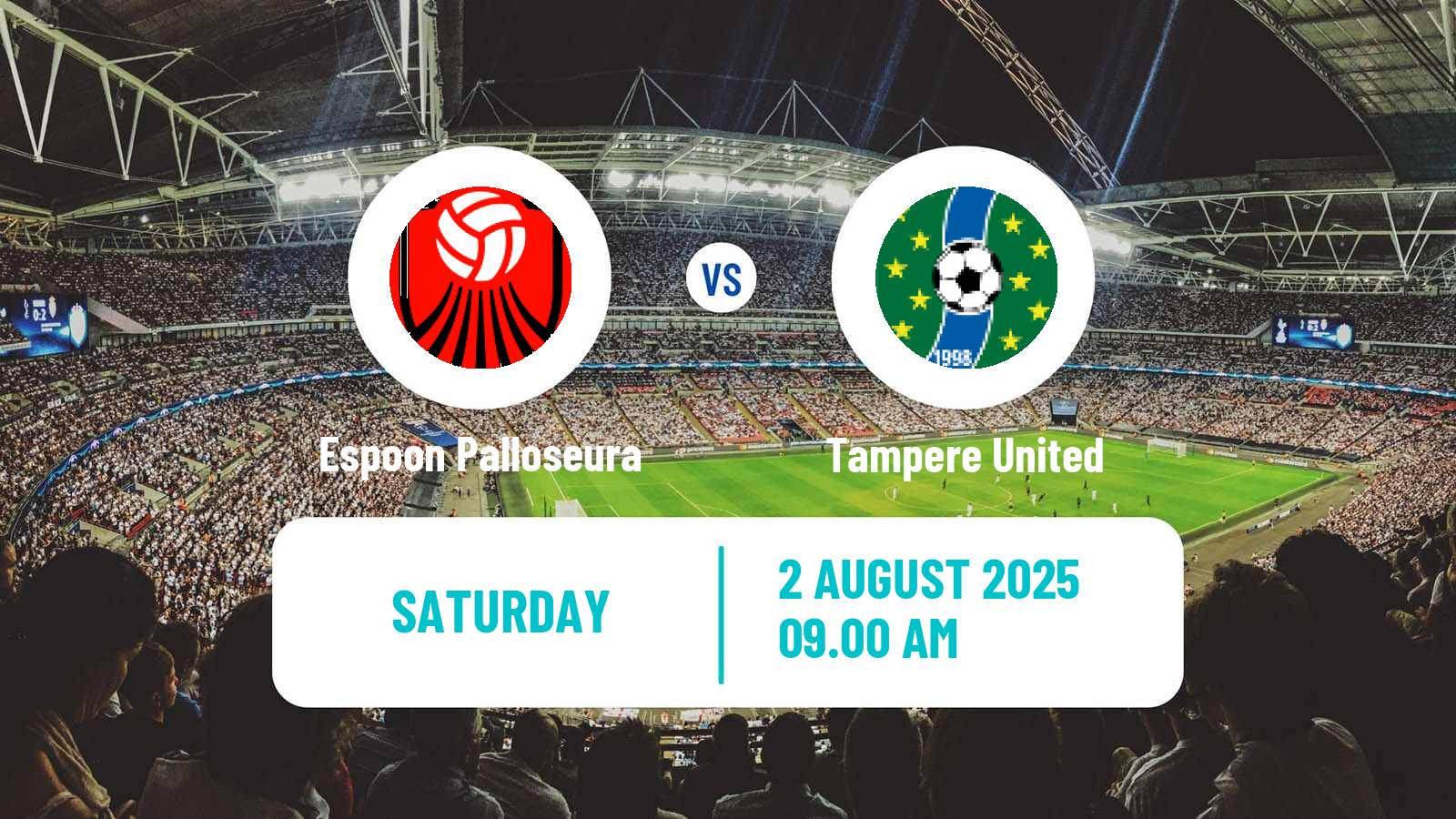 Football Finnish Ykkonen Espoon Palloseura - Tampere United