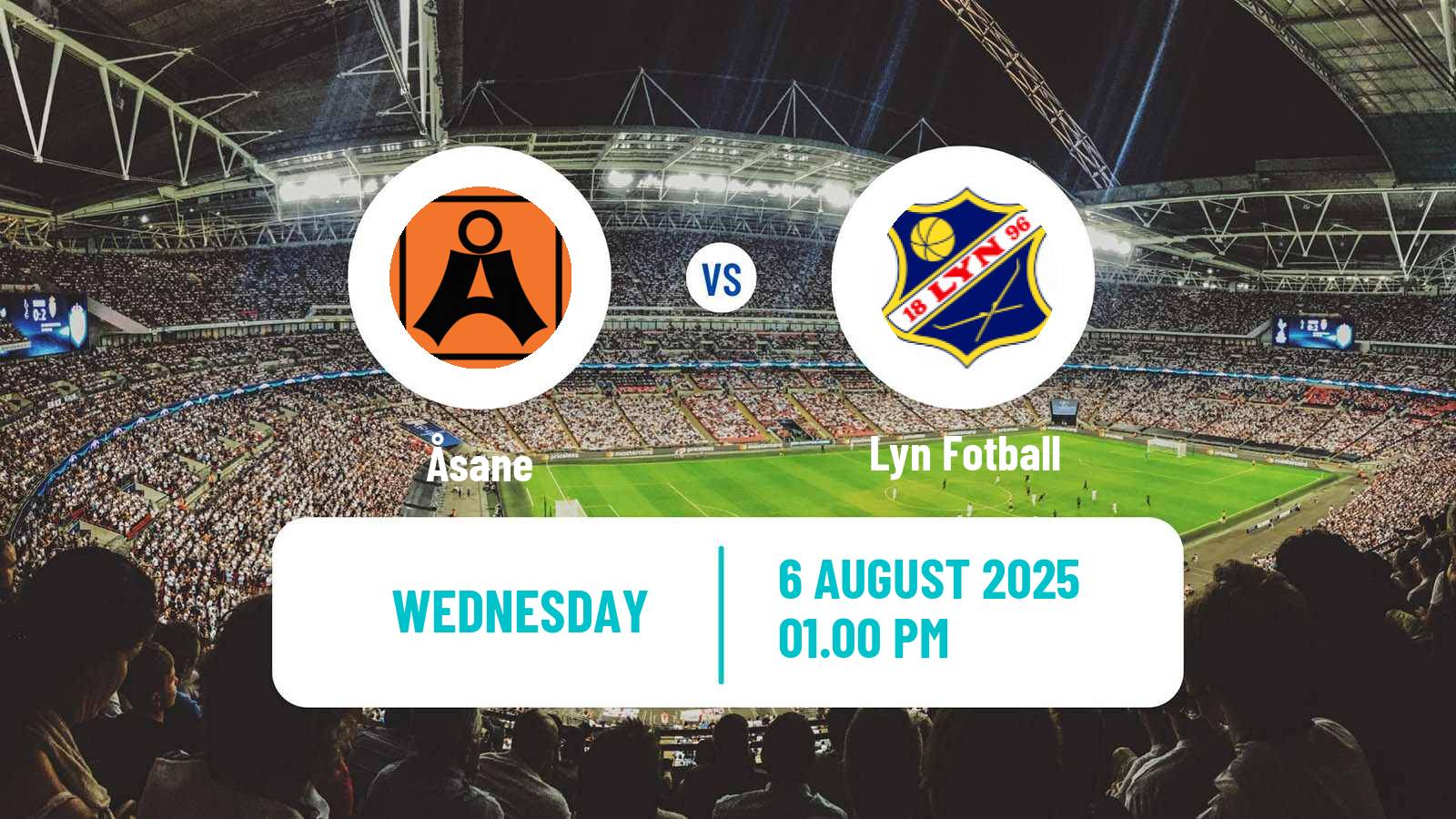 Football Norwegian Adeccoligaen Åsane - Lyn