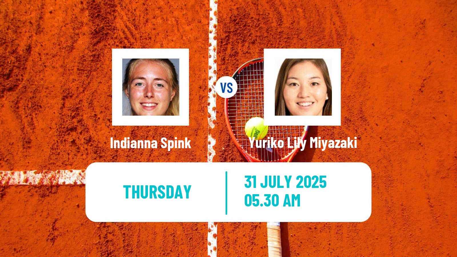 Tennis ITF W35 Roehampton Women Indianna Spink - Yuriko Lily Miyazaki
