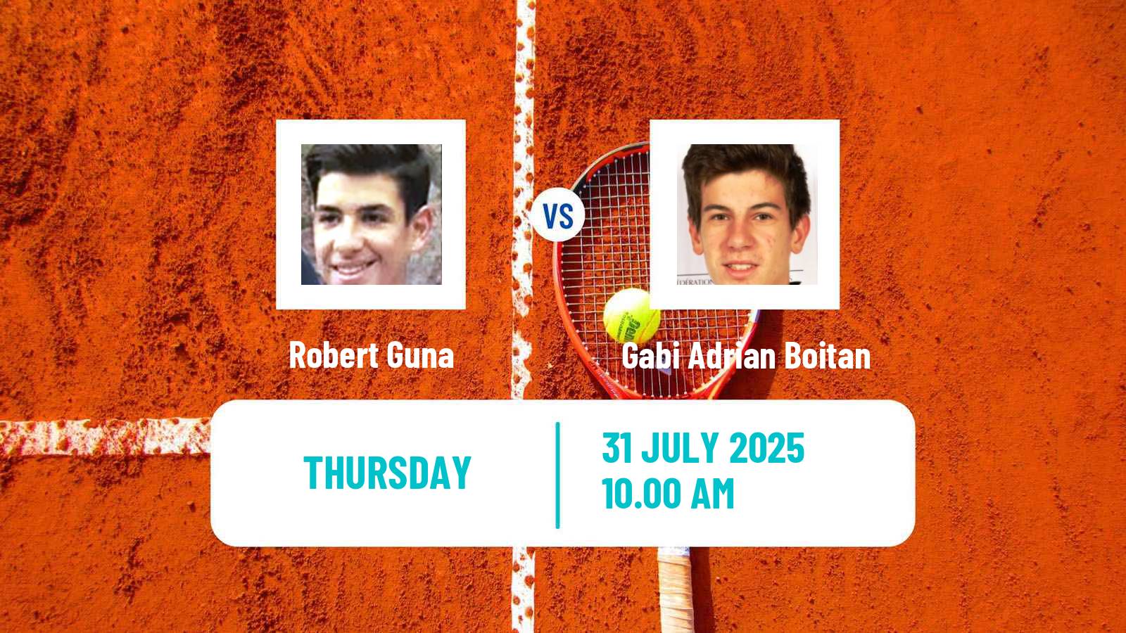 Tennis ITF M25 Pitesti Men Robert Guna - Gabi Adrian Boitan