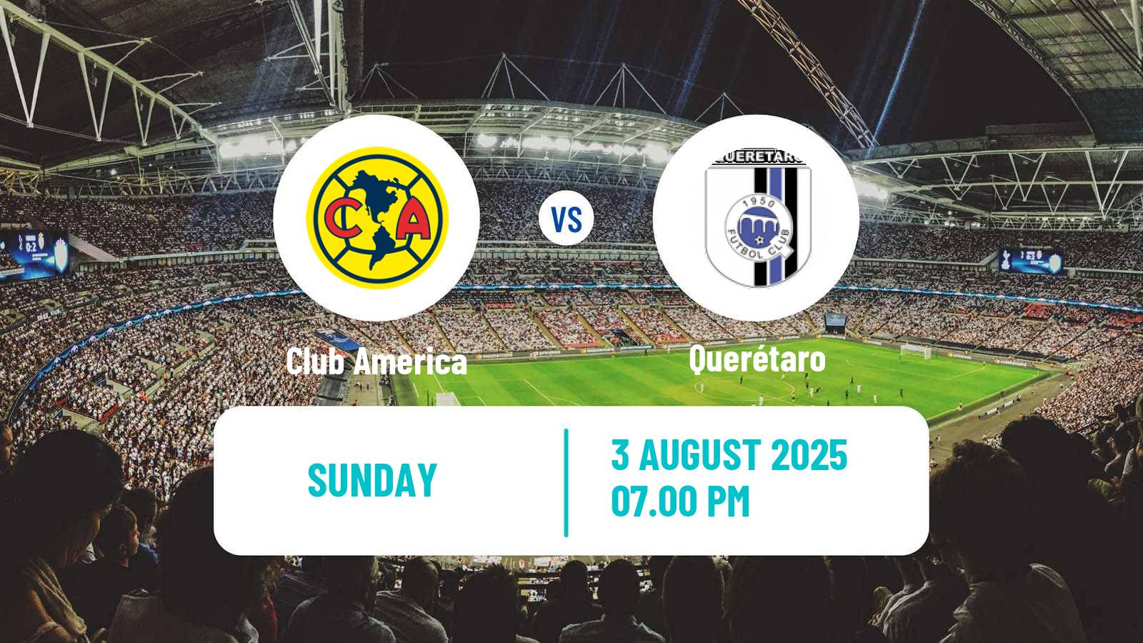 Football Mexican Liga MX Women Club America - Querétaro