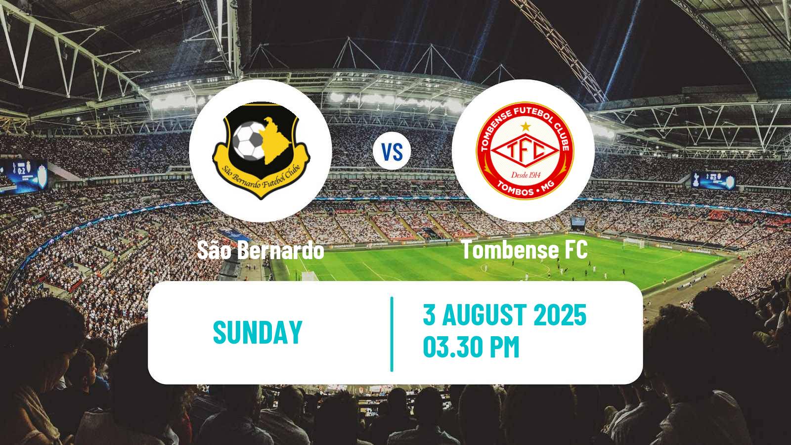 Football Brazilian Serie C São Bernardo - Tombense