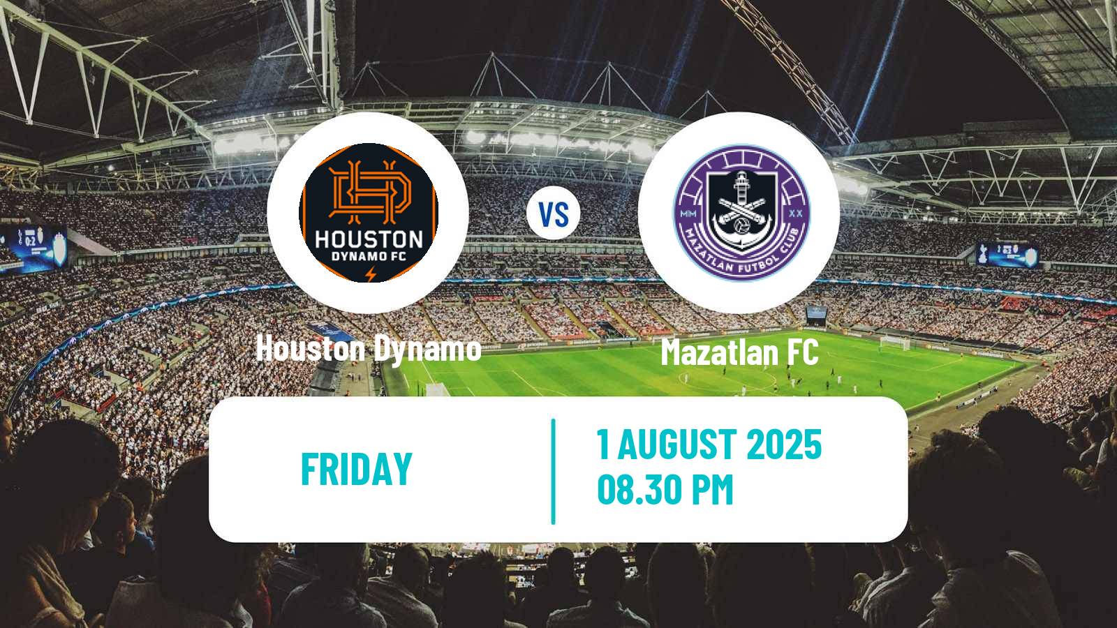 Football CONCACAF League Cup Houston Dynamo - Mazatlan