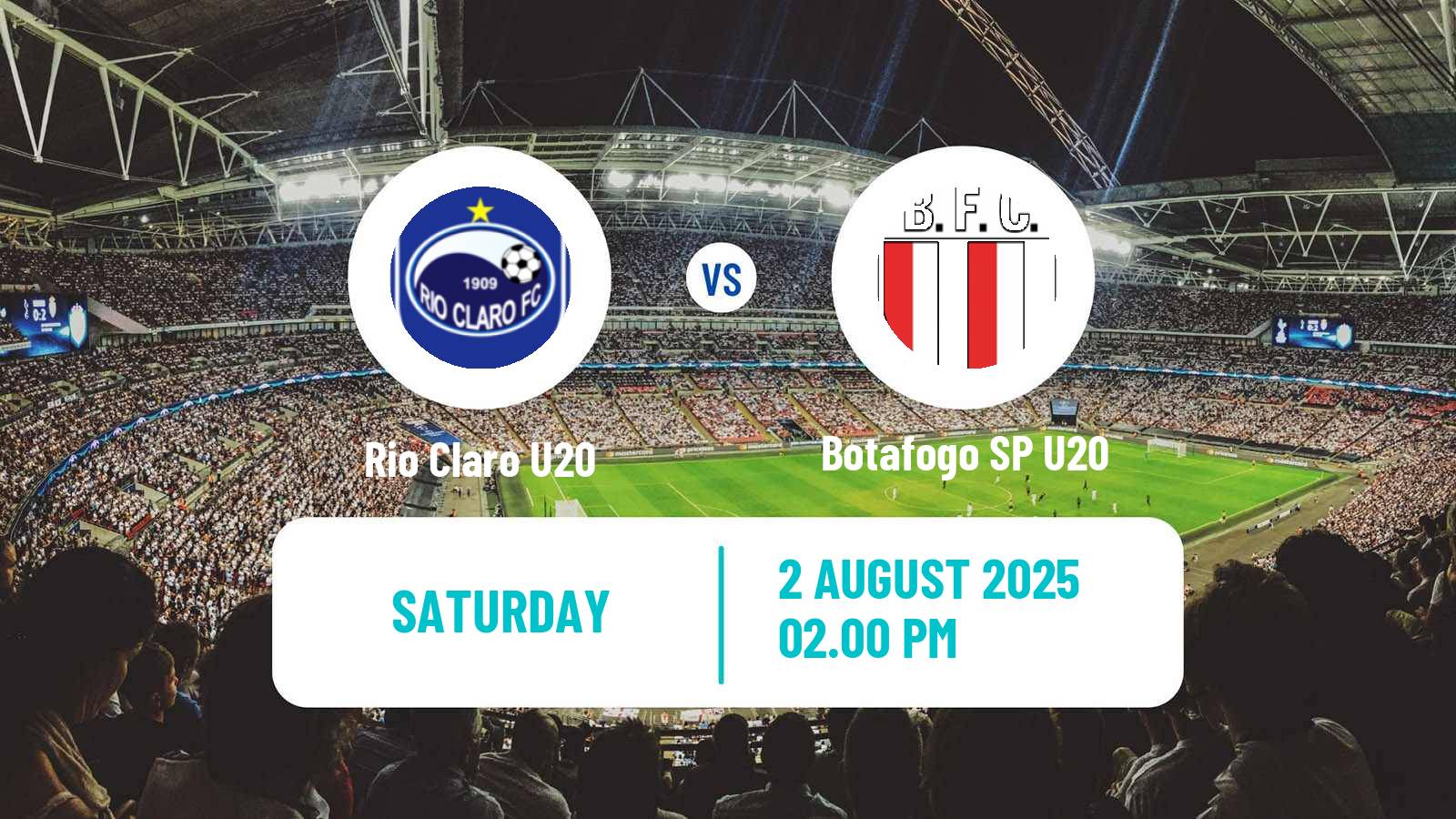 Football Brazilian Paulista U20 Rio Claro U20 - Botafogo SP U20