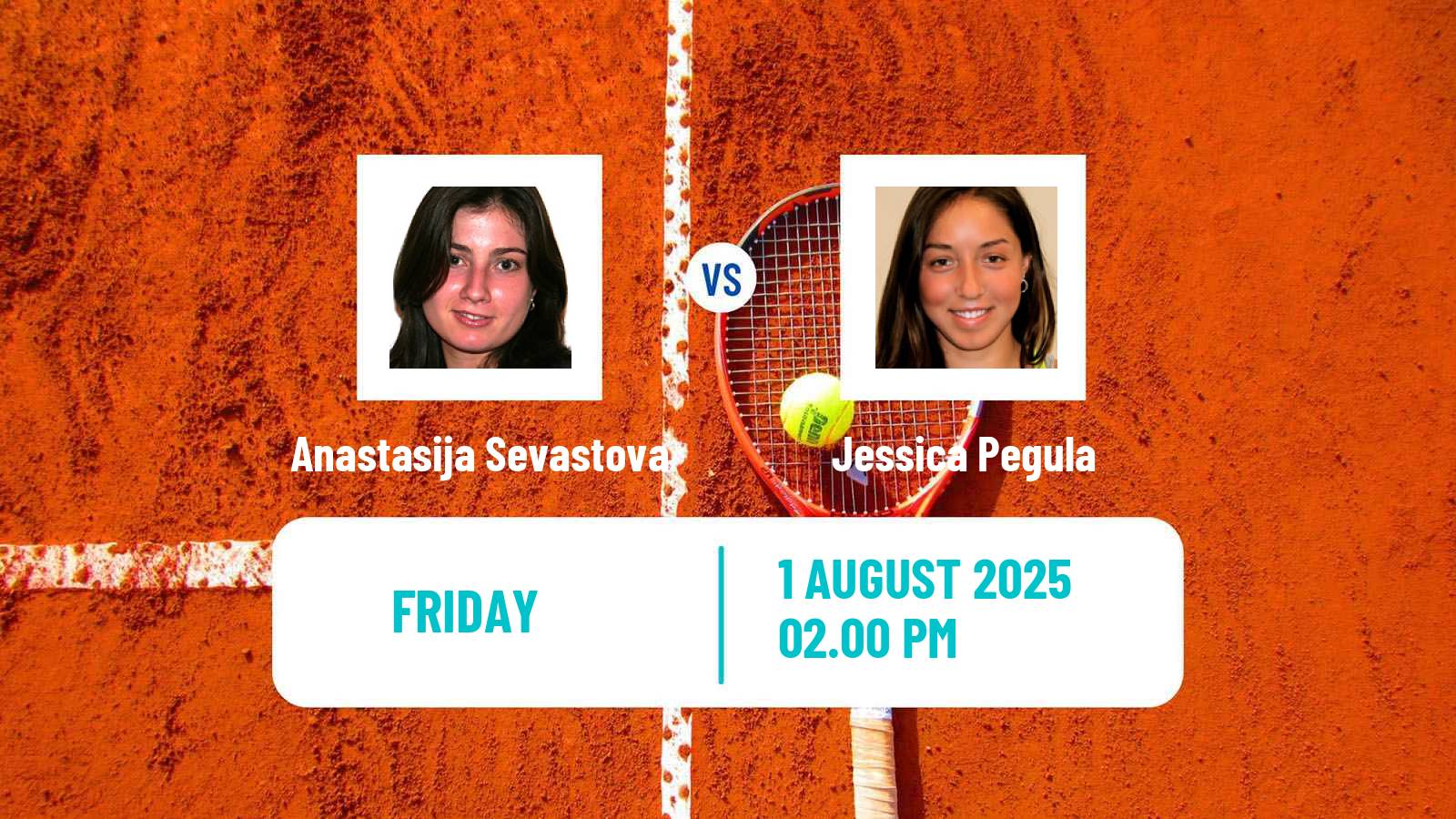 Tennis WTA Montreal Anastasija Sevastova - Jessica Pegula