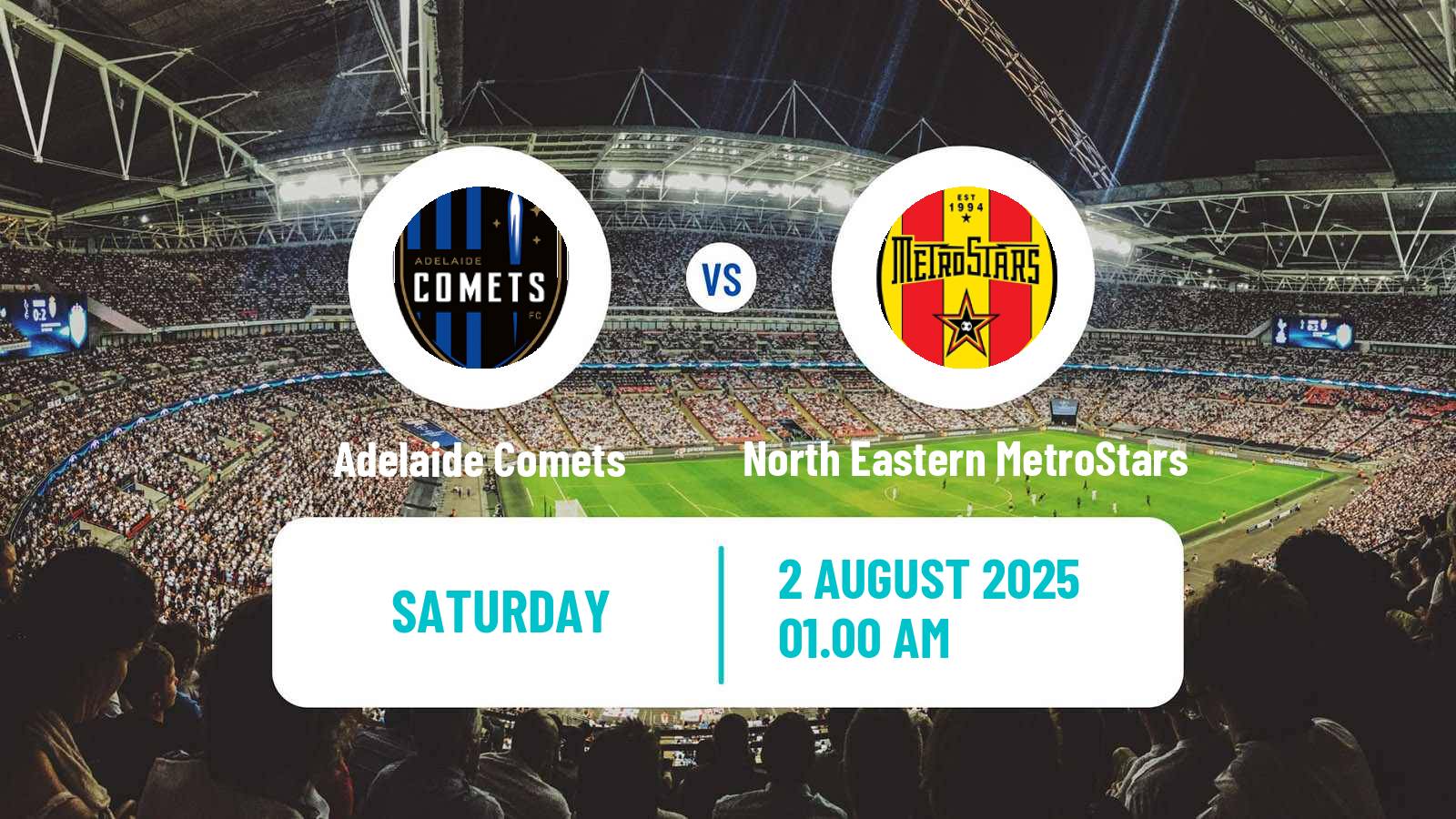 Football Australian NPL South Australian Adelaide Comets - North Eastern MetroStars