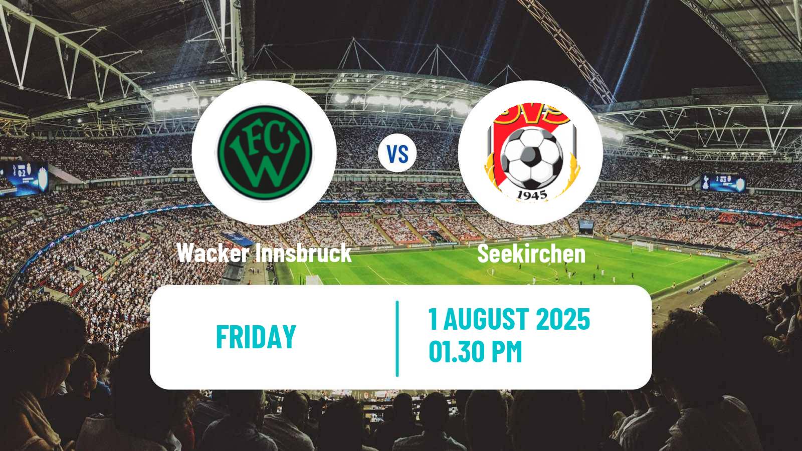 Football Austrian Regionalliga West Wacker Innsbruck - Seekirchen