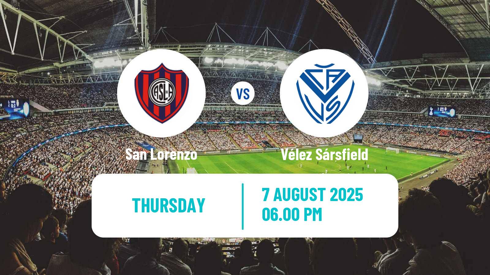 Football Argentinian Liga Profesional San Lorenzo - Vélez Sársfield