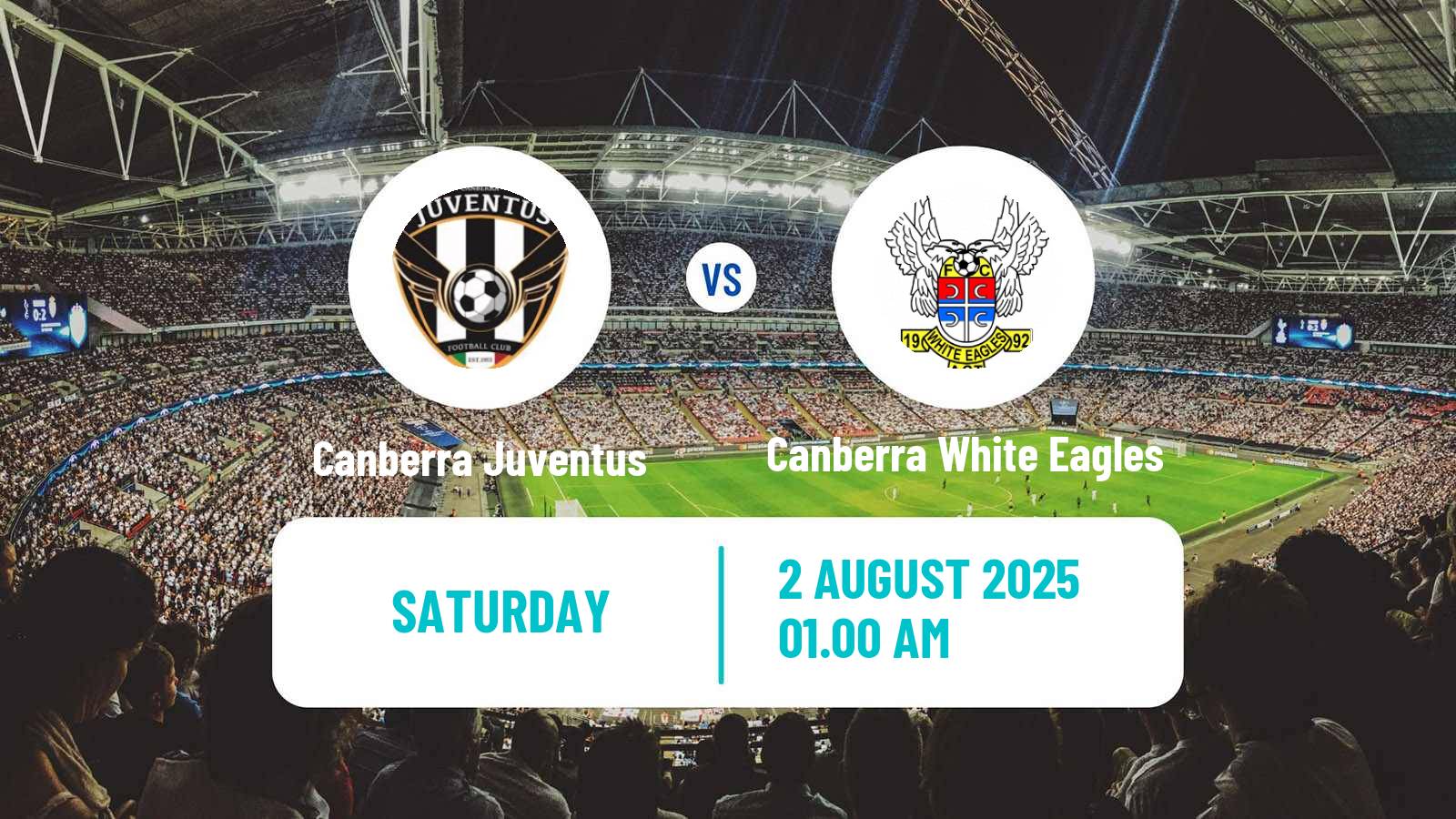 Football Australian Capital Premier League Canberra Juventus - Canberra White Eagles