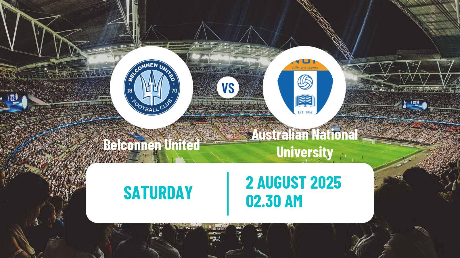 Football Australian Capital Premier League Belconnen United - Australian National University