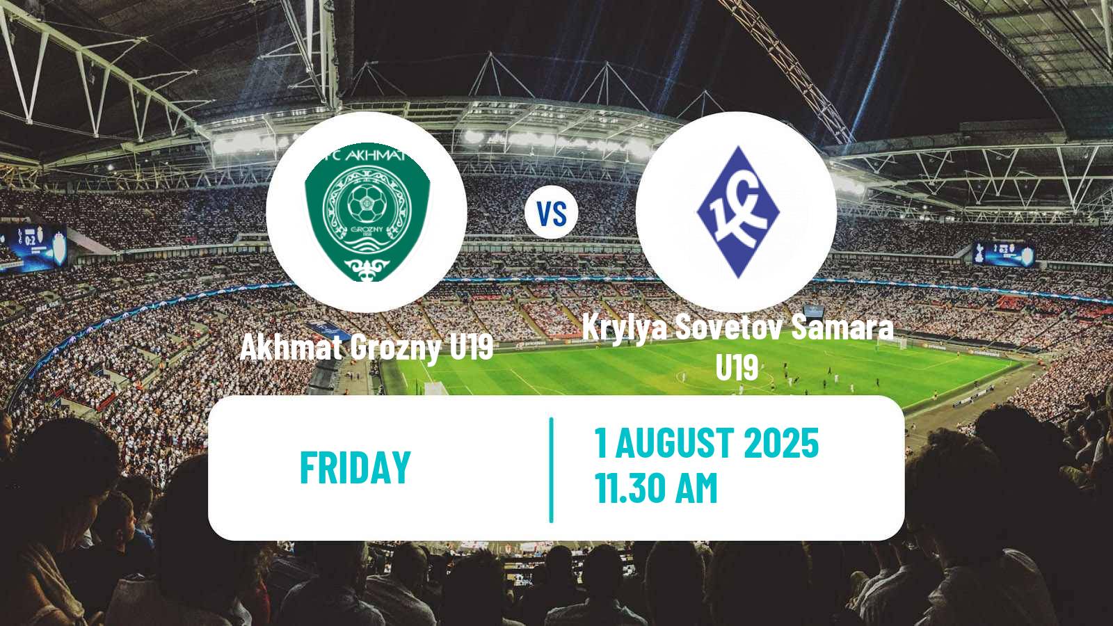 Football Russian Youth League Akhmat Grozny U19 - Krylya Sovetov Samara U19