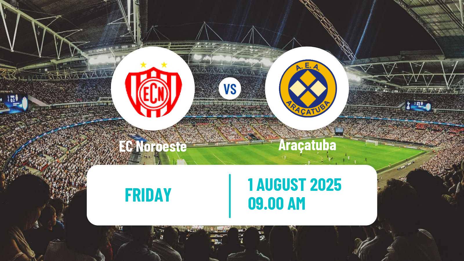 Football Brazilian Copa Paulista EC Noroeste - Araçatuba