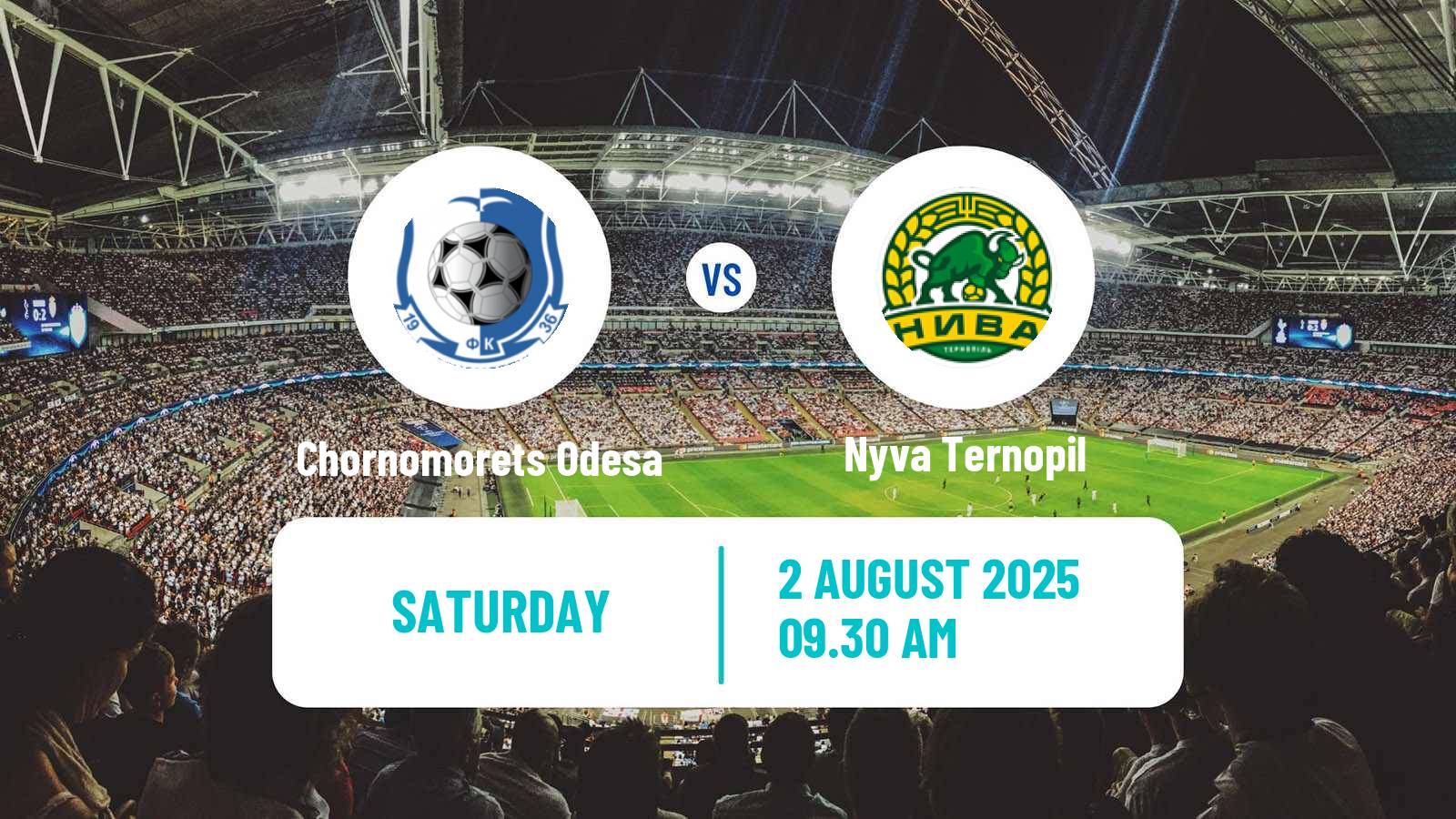 Football Ukrainian Persha Liga Chornomorets Odesa - Nyva Ternopil