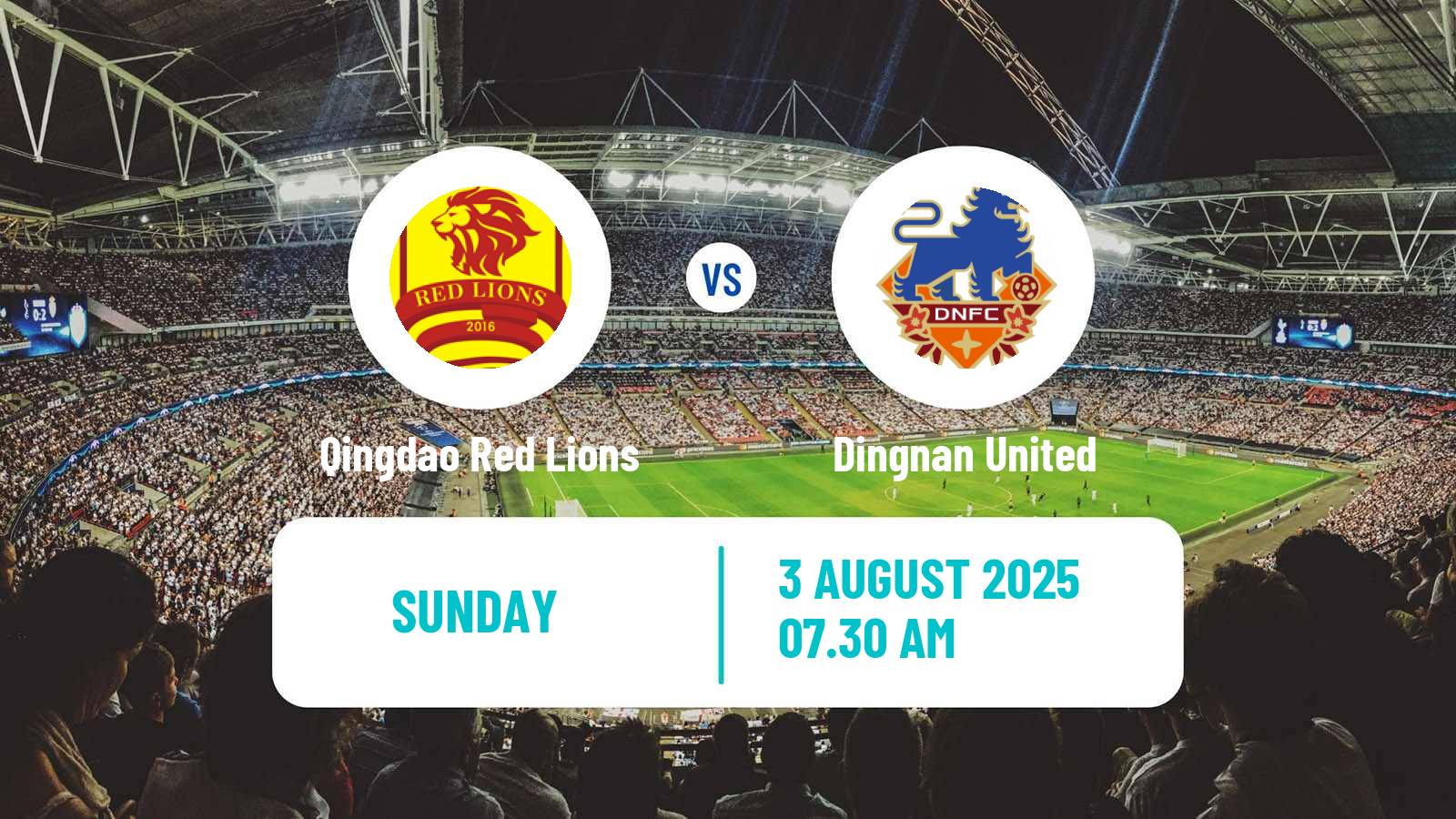 Football Chinese Jia League Qingdao Red Lions - Dingnan United