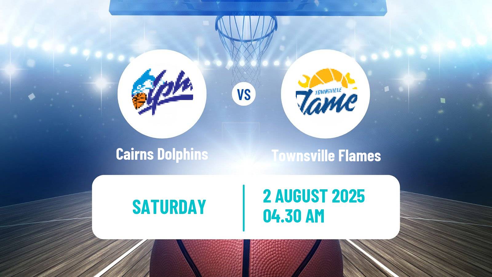 Basketball Australian NBL1 North Women Cairns Dolphins - Townsville Flames