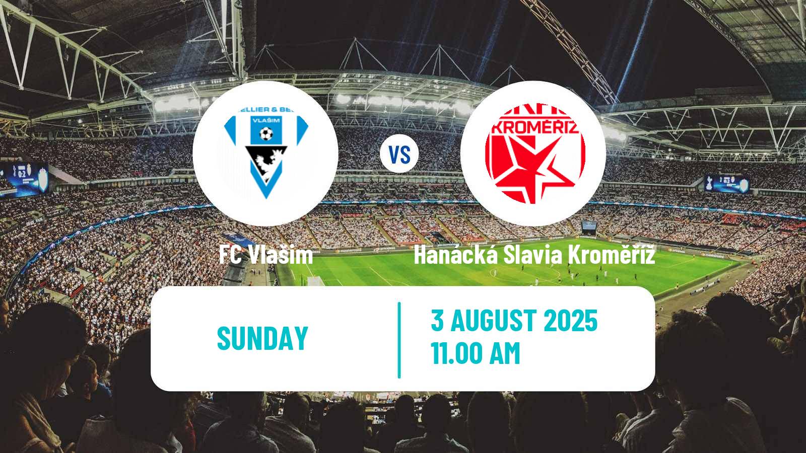 Football Czech Division 2 Vlašim - Hanácká Slavia Kroměříž
