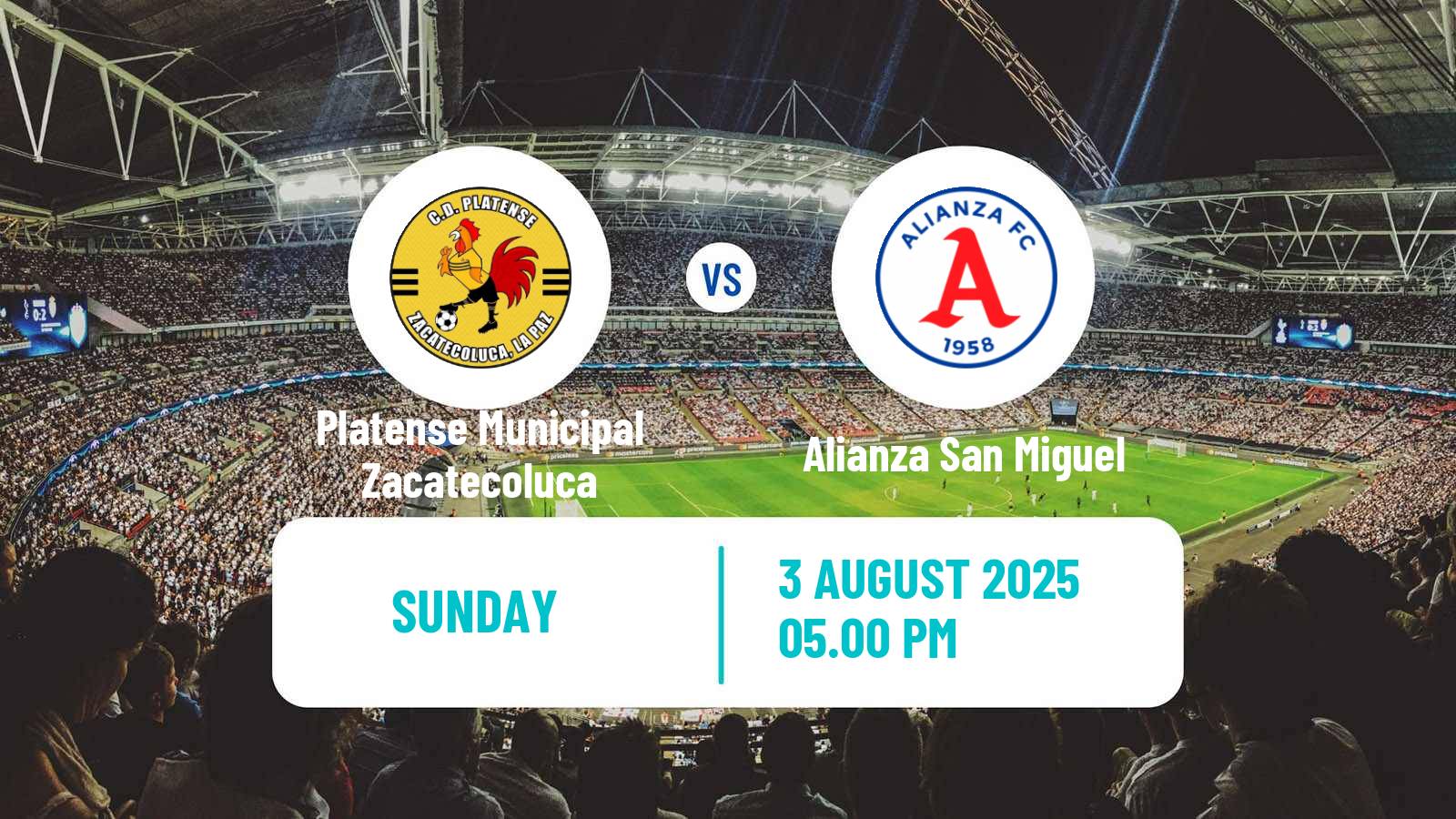 Football El Salvador Primera Division Platense Municipal Zacatecoluca - Alianza San Miguel