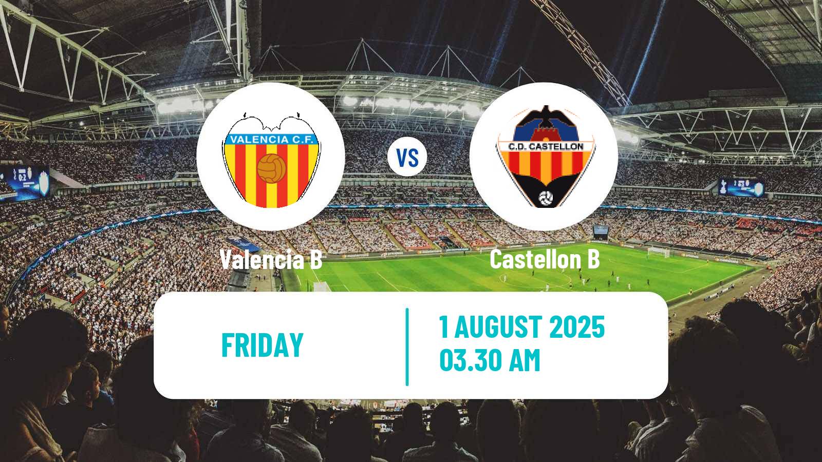 Football Club Friendly Valencia B - Castellon B
