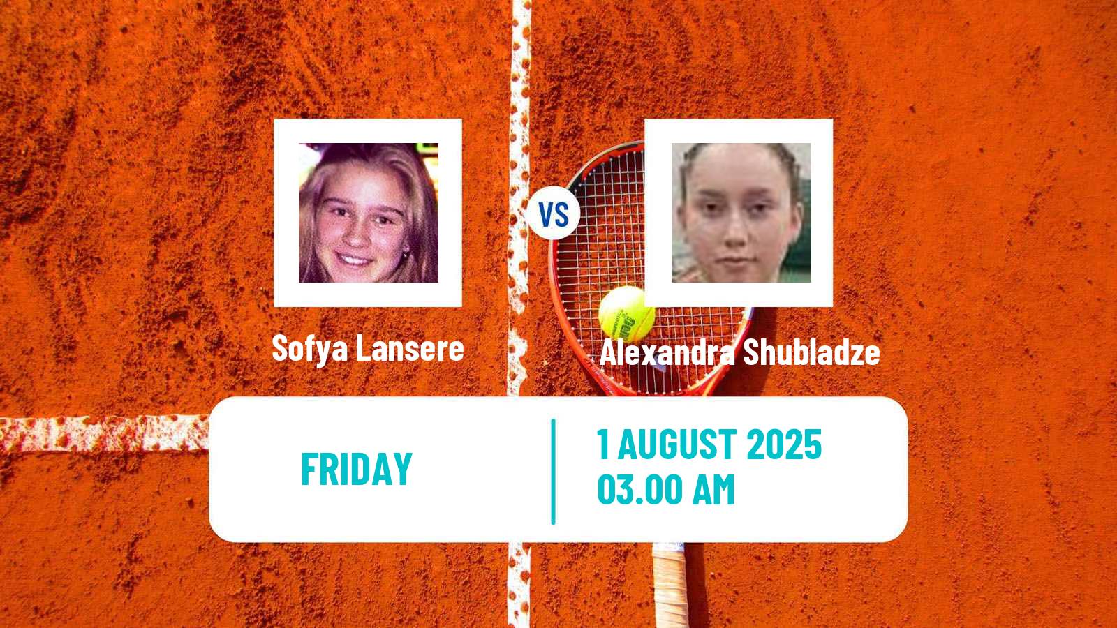 Tennis ITF W15 Kursumlijska Banja 13 Women Sofya Lansere - Alexandra Shubladze