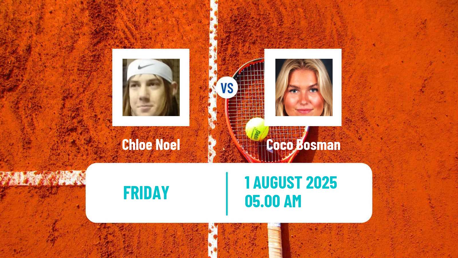 Tennis ITF W15 Dublin Women Chloe Noel - Coco Bosman