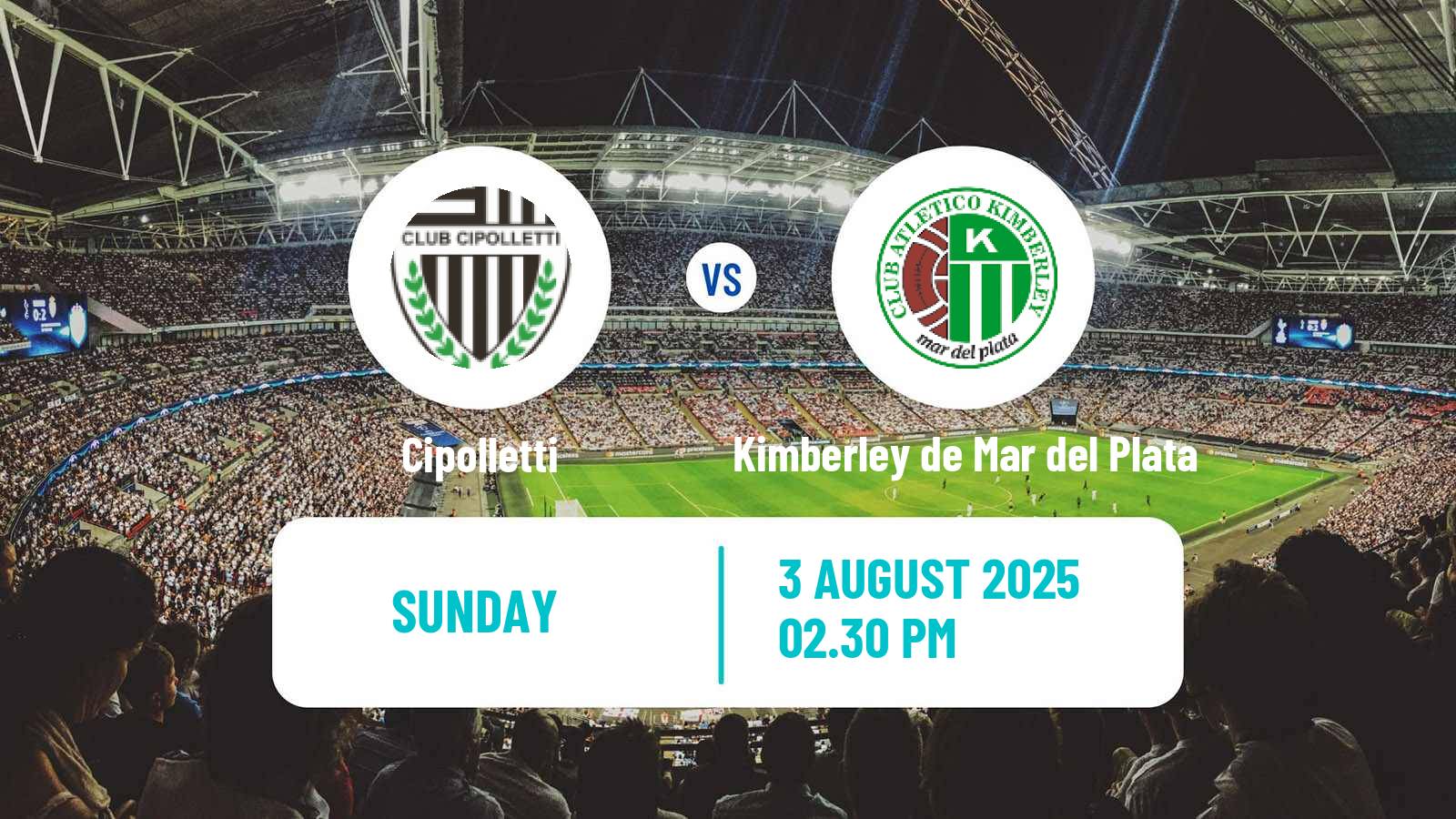 Football Argentinian Torneo Federal Cipolletti - Kimberley de Mar del Plata