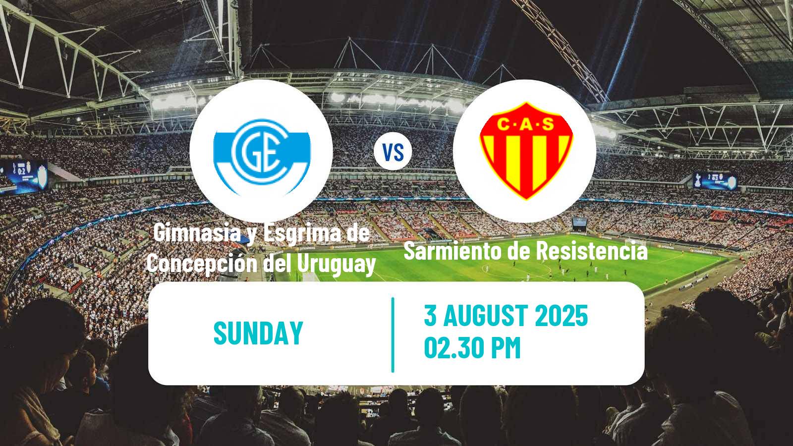 Football Argentinian Torneo Federal Gimnasia y Esgrima de Concepción del Uruguay - Sarmiento de Resistencia
