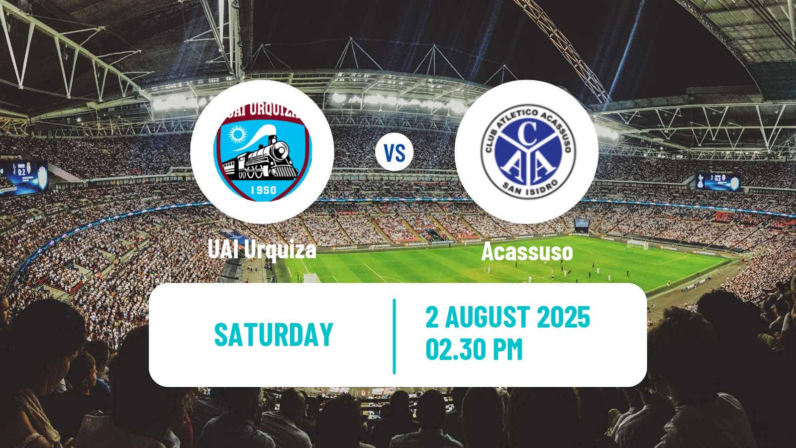 Football Argentinian Primera B UAI Urquiza - Acassuso