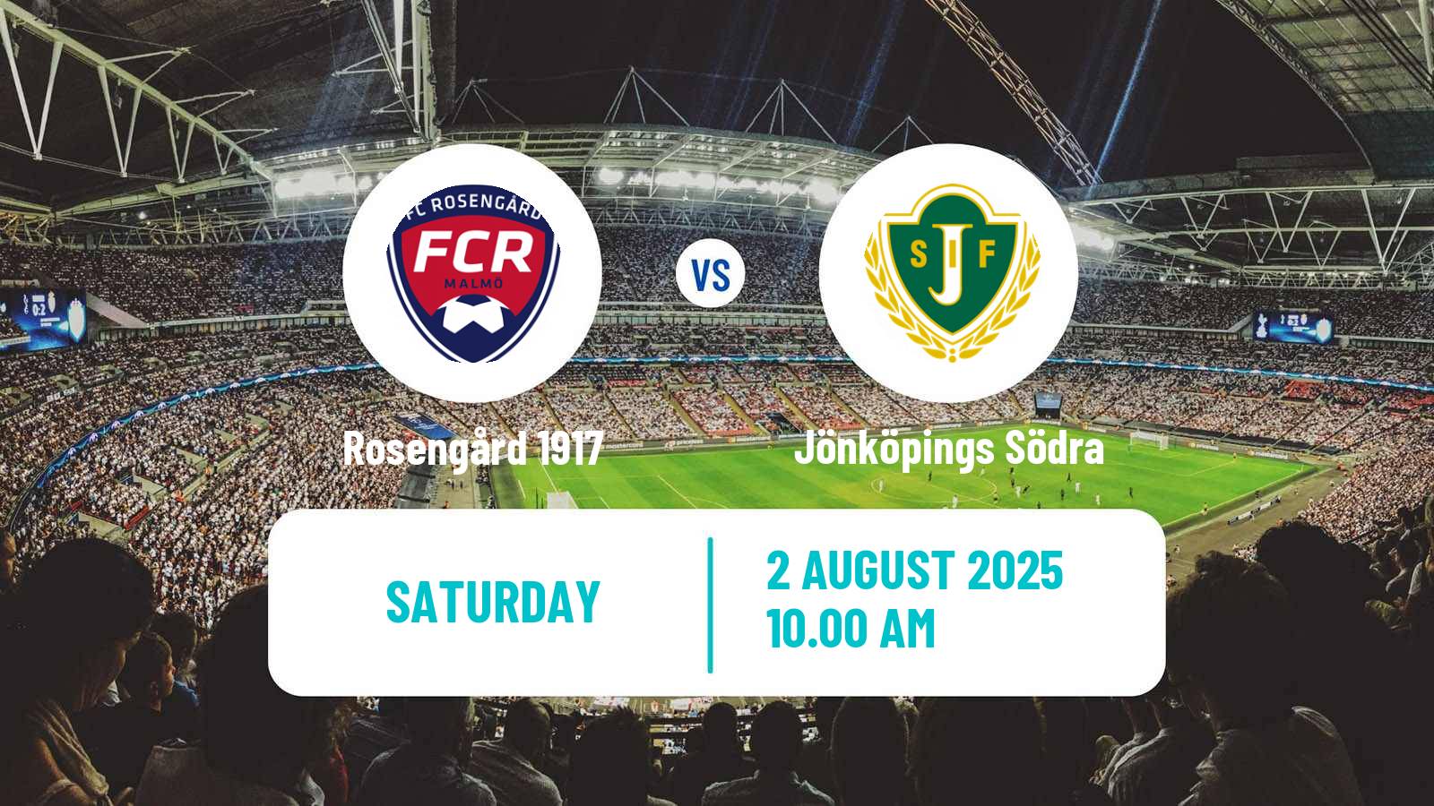 Football Swedish Division 1 Södra Rosengård 1917 - Jönköpings Södra