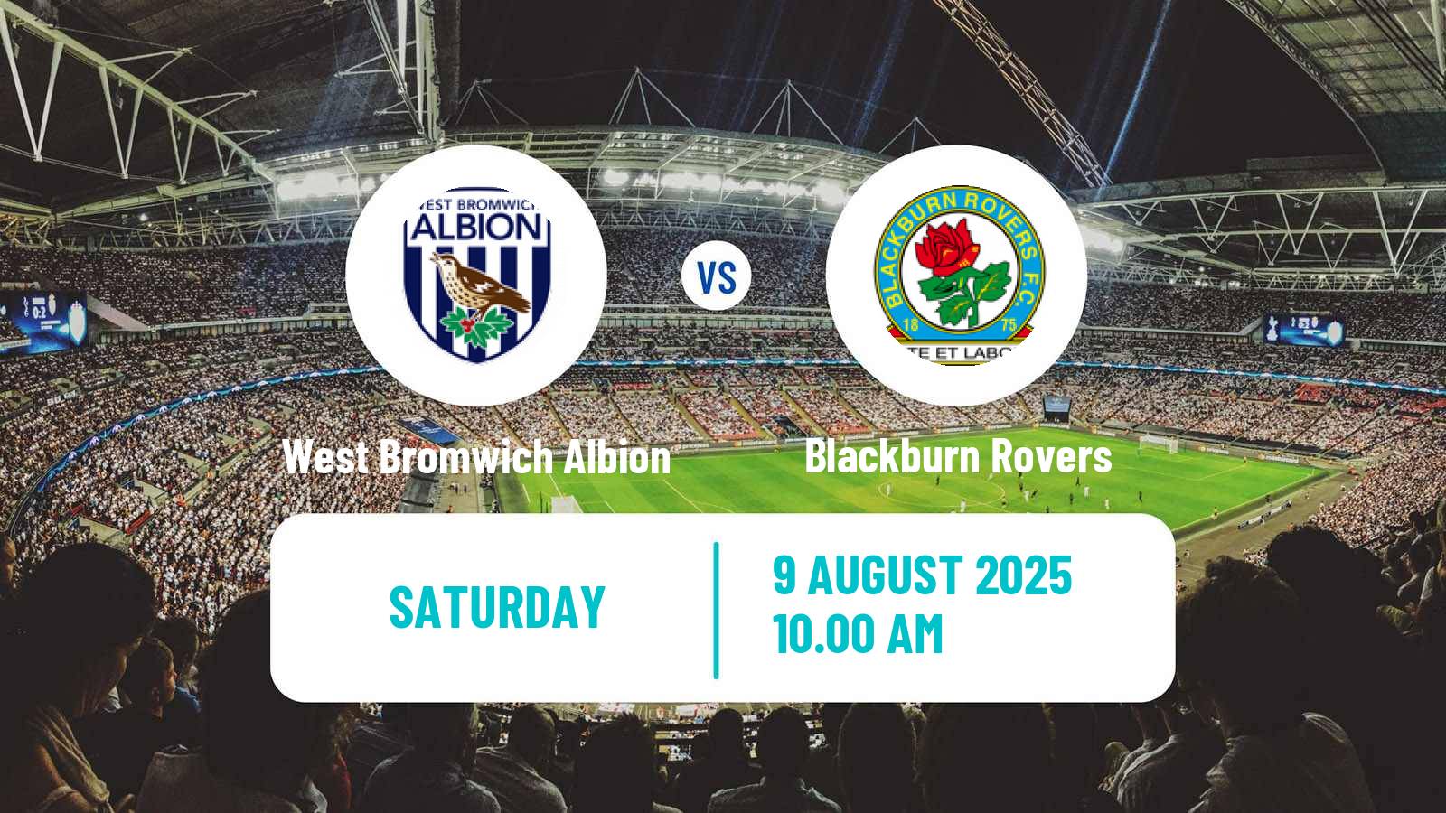 Football English League Championship West Bromwich Albion - Blackburn Rovers