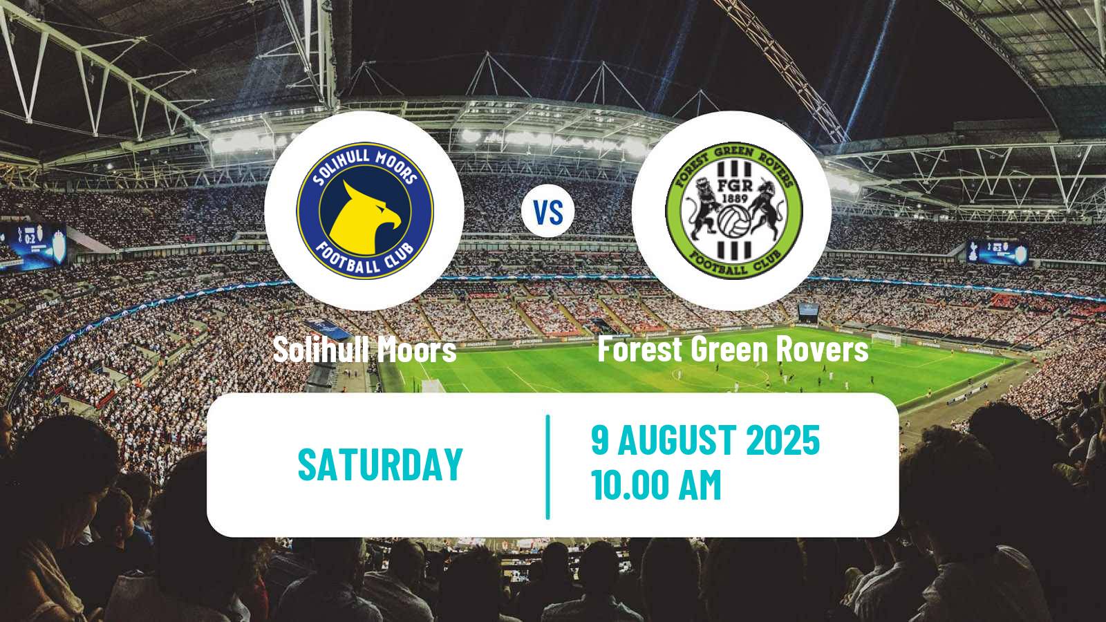 Football English National League Solihull Moors - Forest Green Rovers