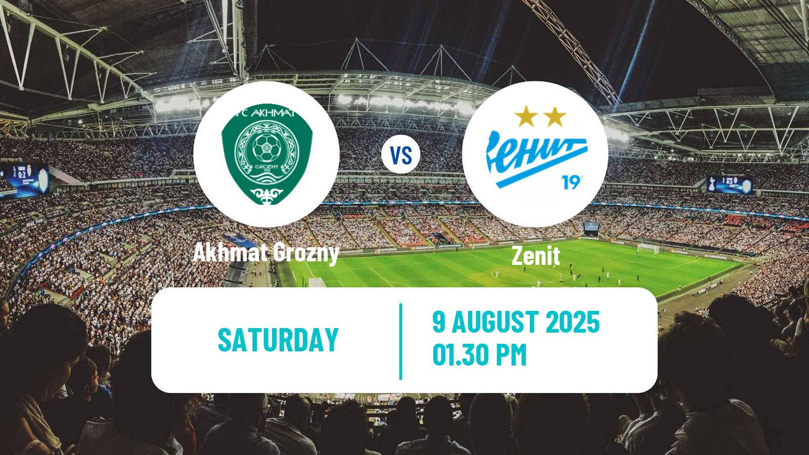 Football Russian Premier League Akhmat Grozny - Zenit