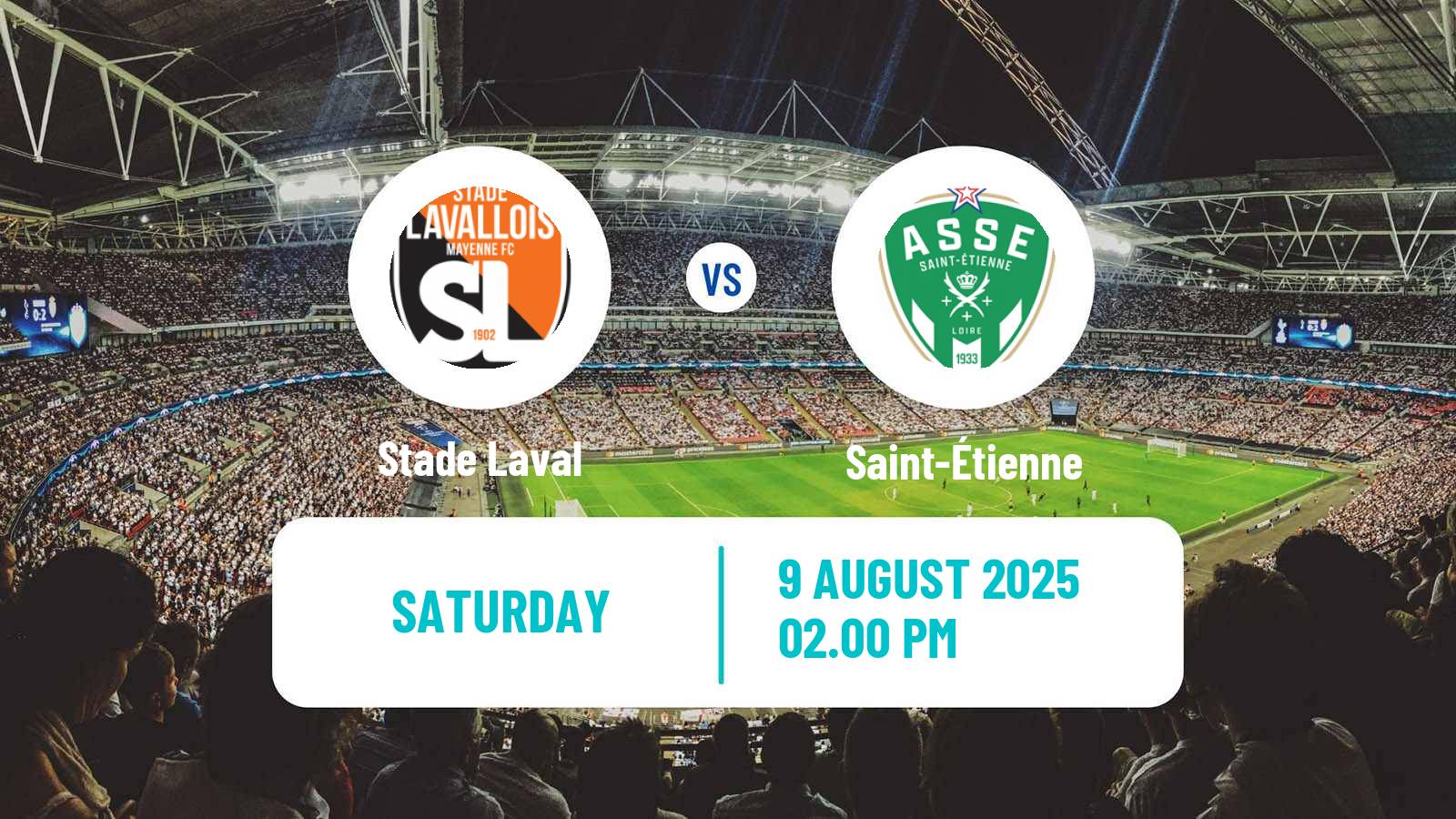 Football French Ligue 2 Laval - Saint-Étienne
