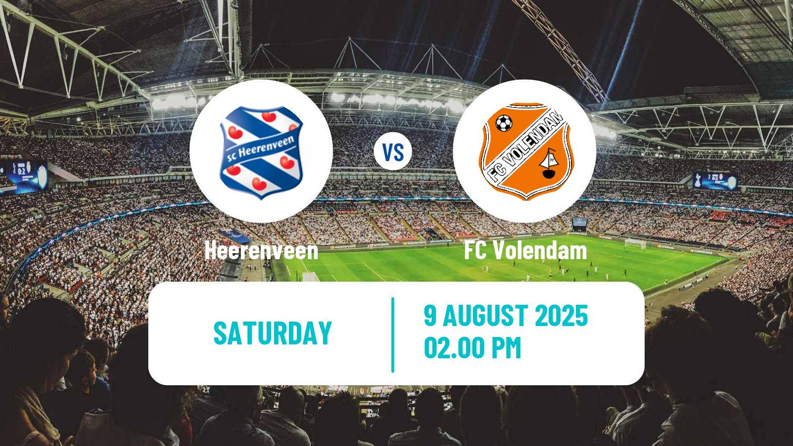 Football Dutch Eredivisie Heerenveen - Volendam