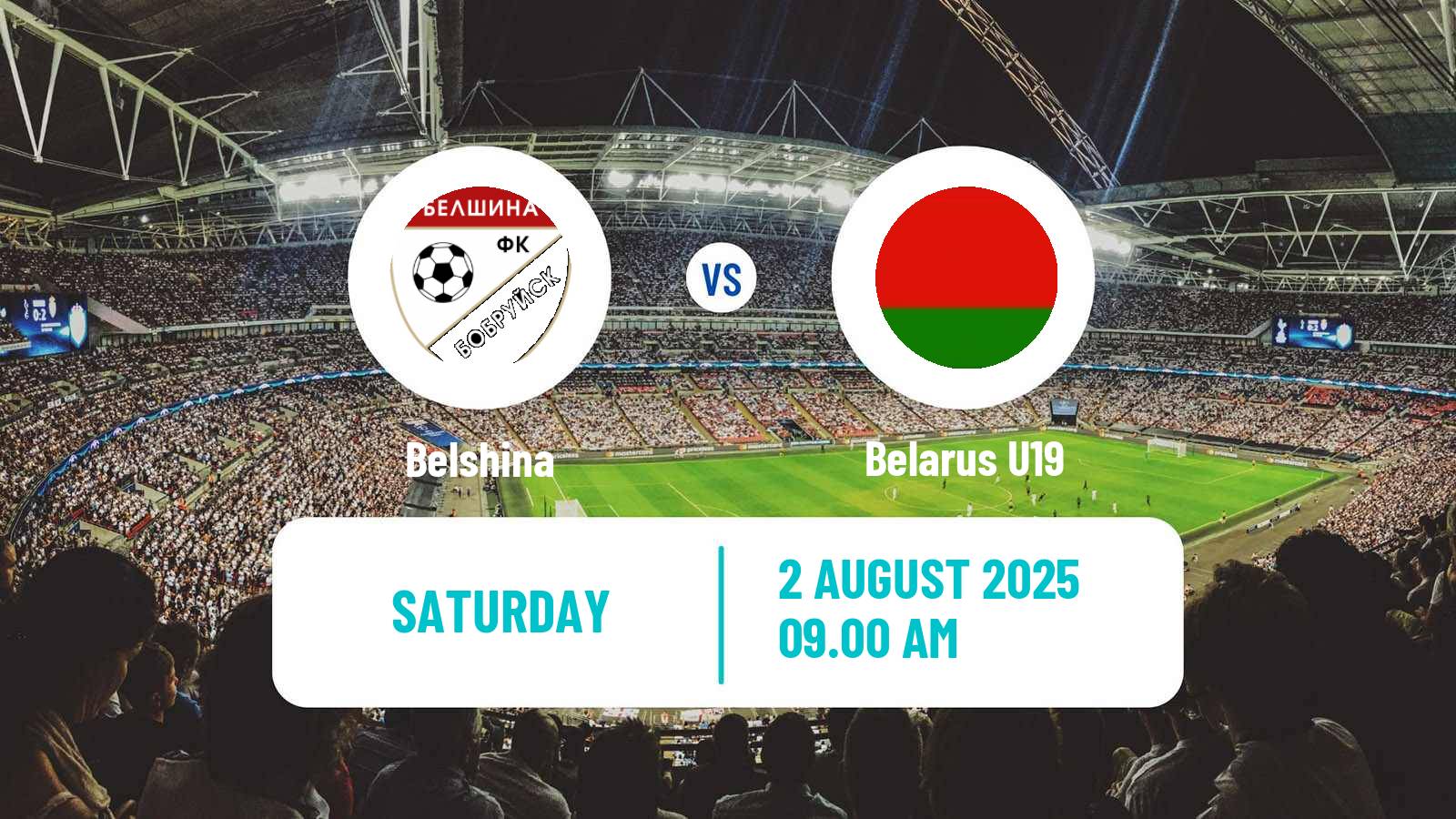 Football Belarusian Pershaya Liga Belshina - Belarus U19