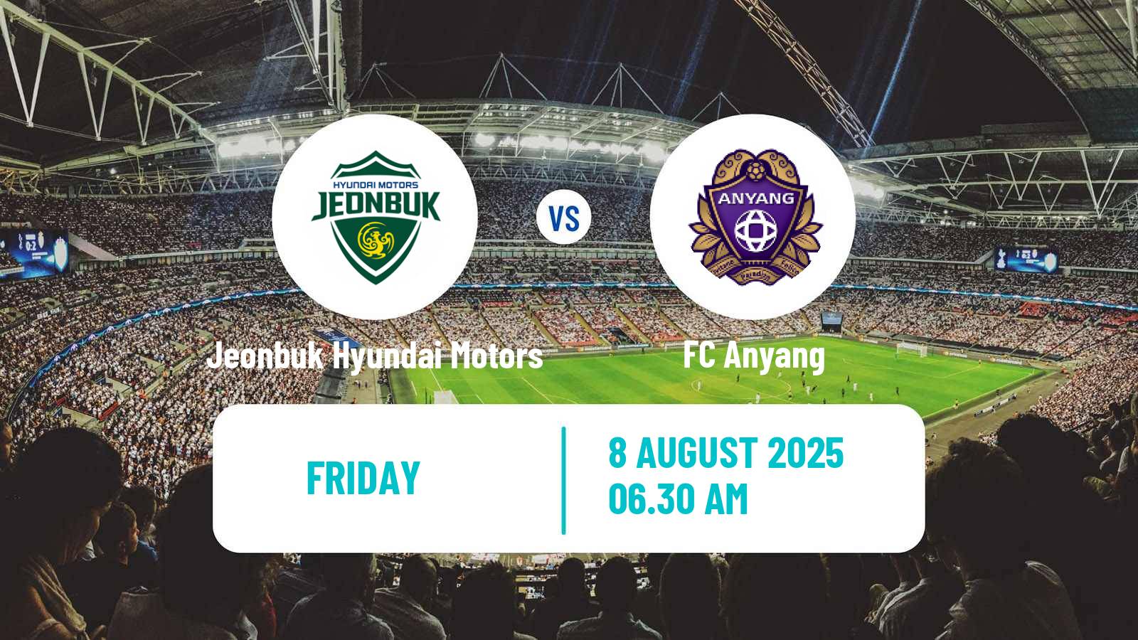Football South Korean K-League 1 Jeonbuk Hyundai Motors - Anyang