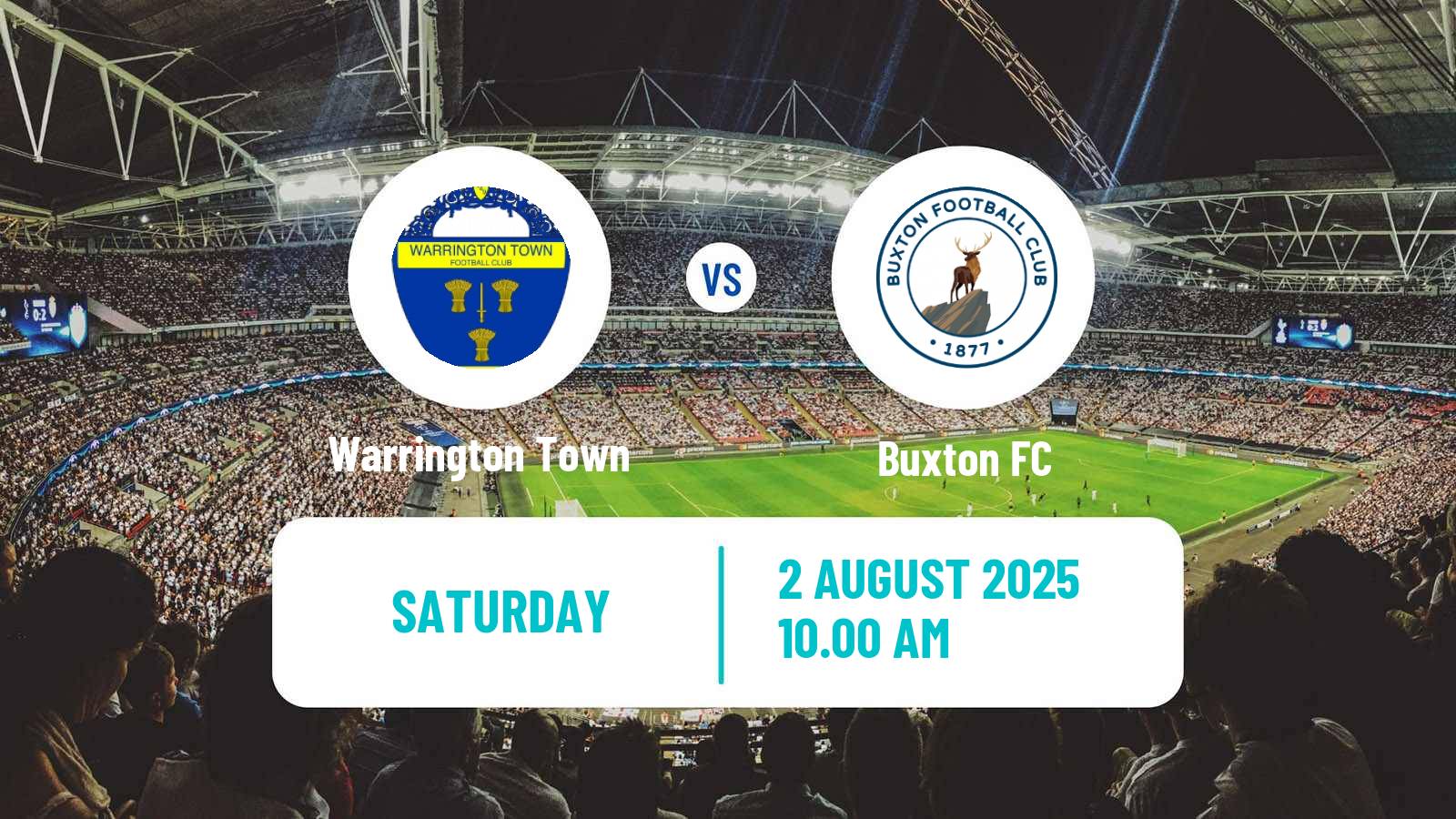 Football Club Friendly Warrington Town - Buxton